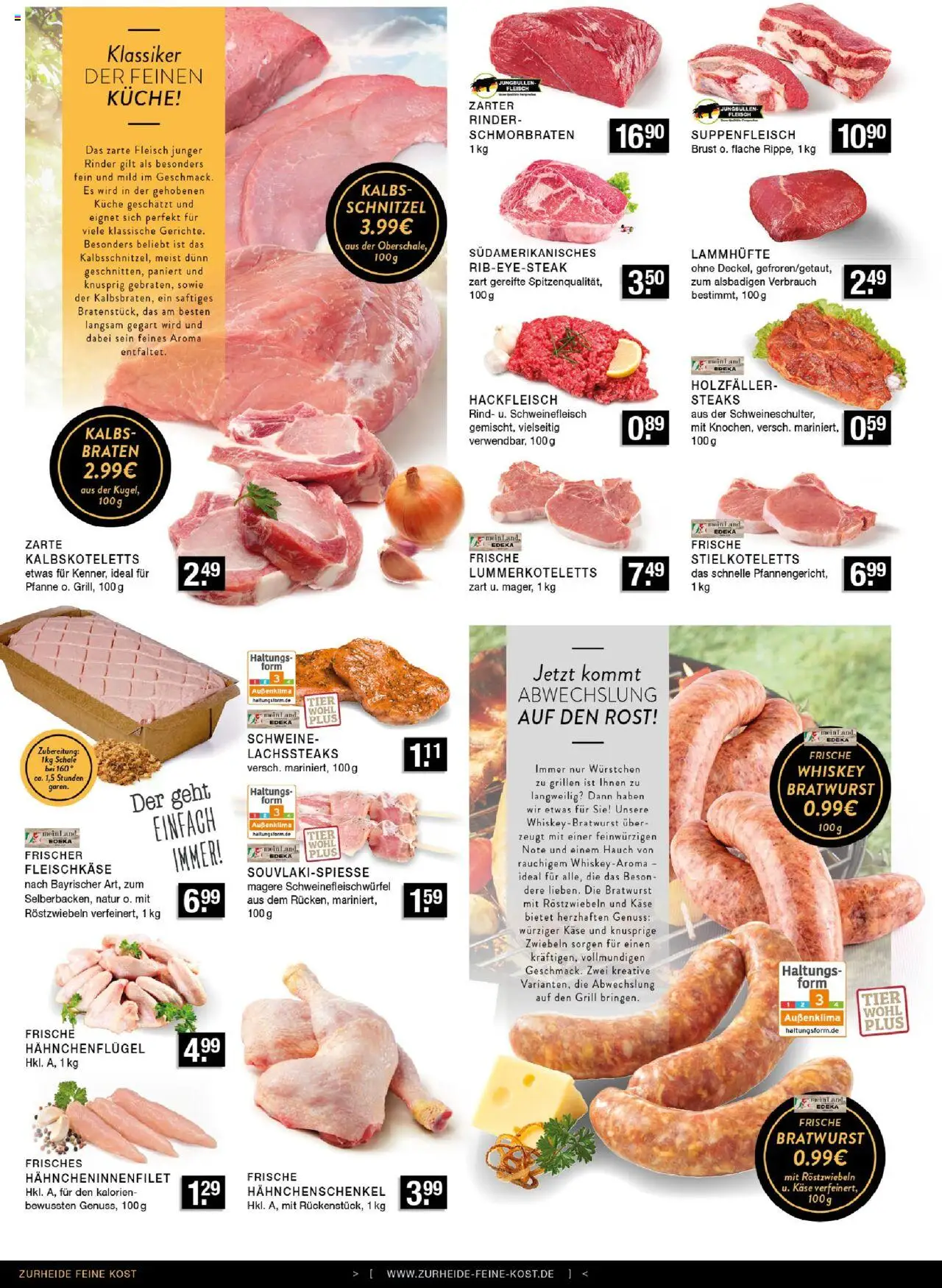 Edeka Zurheide Prospekt 	 - gültig ab dem 25.08.2025 | Seite: 4 | Produkte: Hahnchenschenkel, Zwiebeln, Suppenfleisch, Hackfleisch