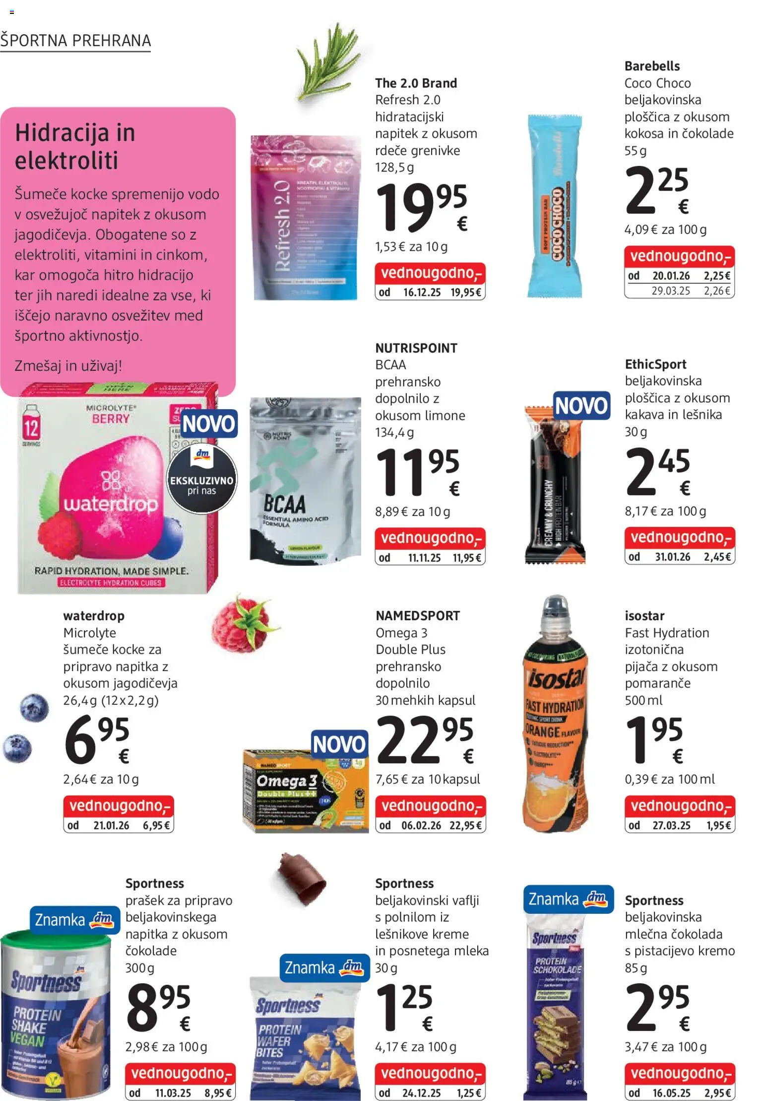 Novi DM Drogerie Markt katalog ponudbe – veljaven od 01.04.2026 | Stran: 22 | Izdelki: Prašek, Vaflji, Cokolada, Pomarance