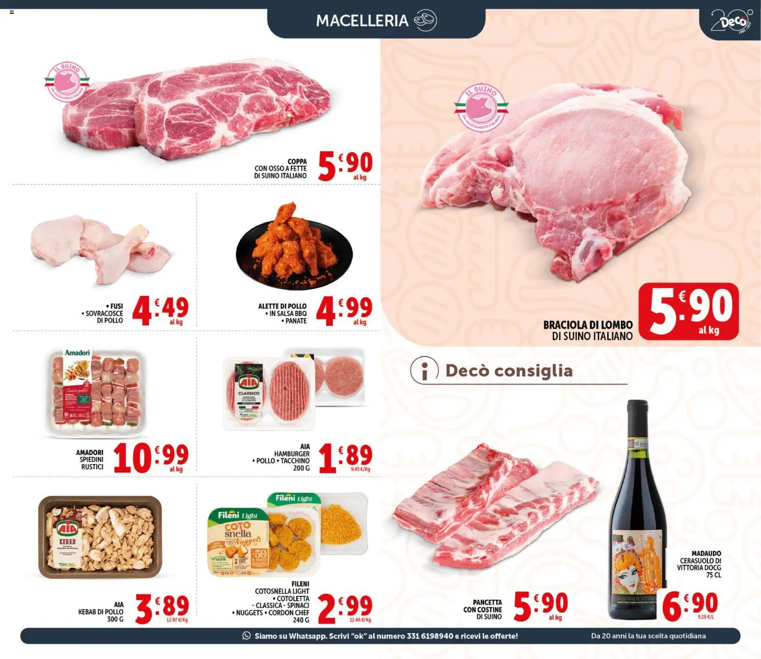 Volantino Decò del 21.04.2026 | Pagina: 5 | Prodotti: Salsa, Spinaci, Rustici, Spiedini