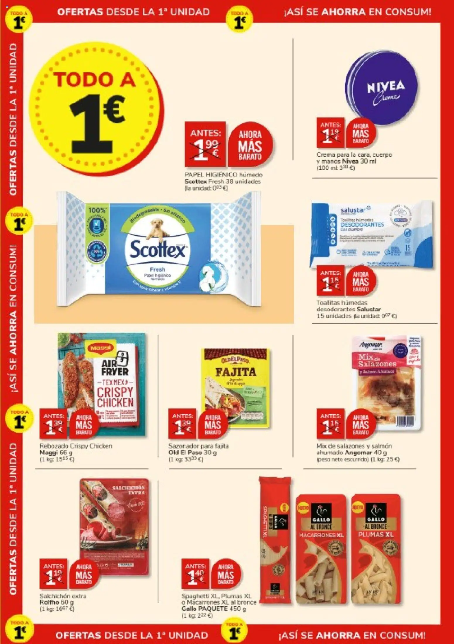 Consum folleto │ válido desde el 08.01.2026 | Página: 4 | Productos: Papel higienico, Crema, Sazonador, Peso