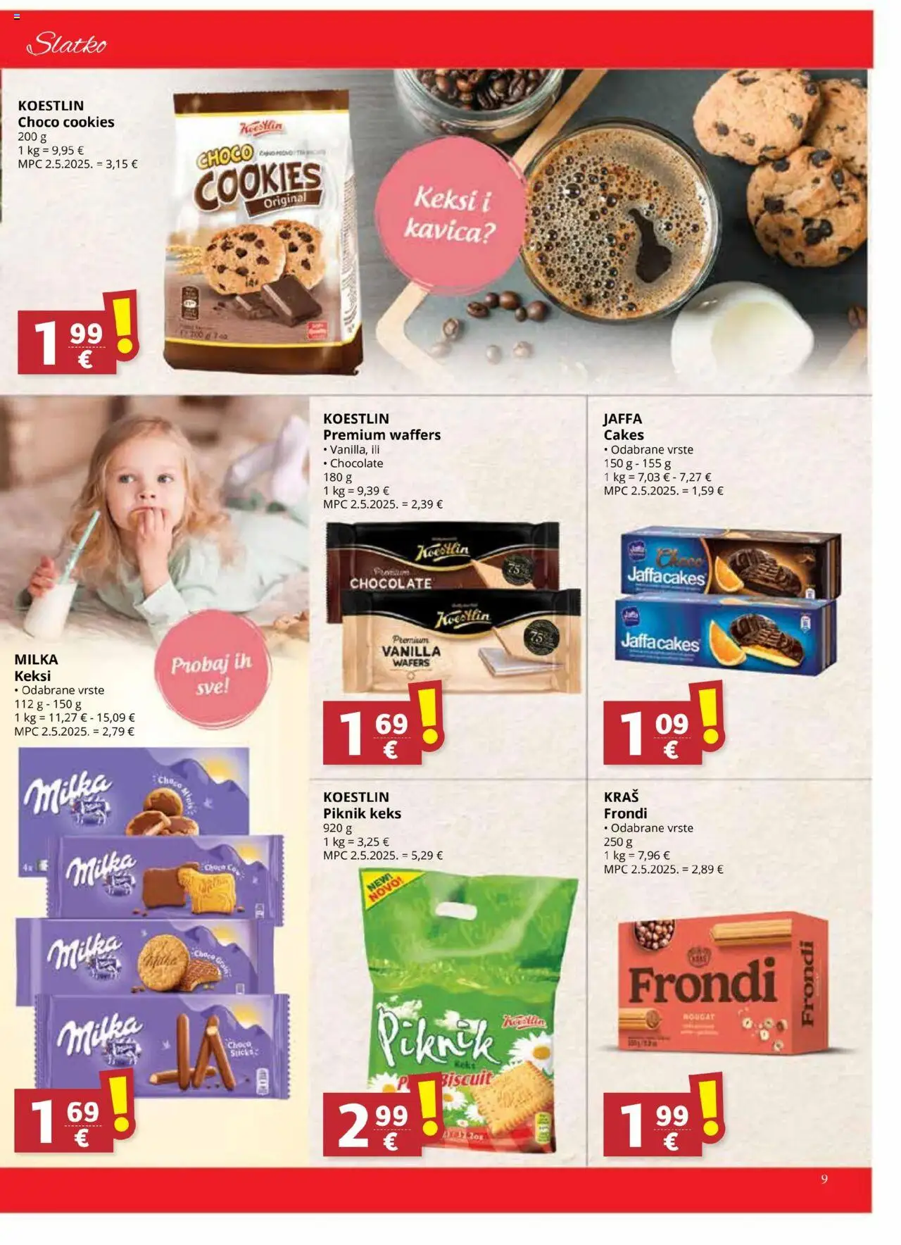 Djelo katalog | vrijedi od 20.08.2025 | Stranica: 9 | Proizvodi: Keksi, Keks, Milka