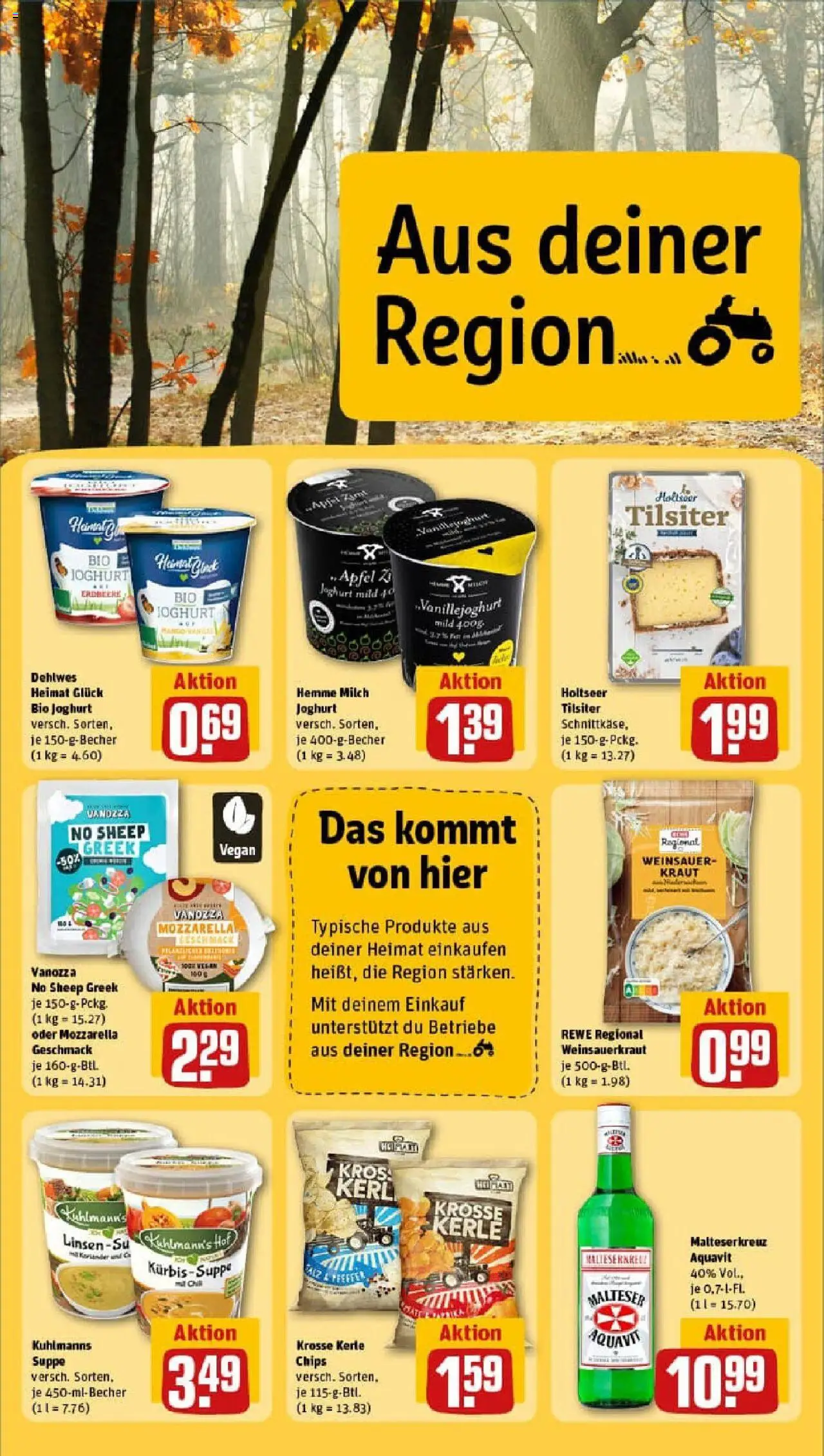 Rewe prospekt Harsefeld	 – gültig ab 28.09.2025 | Seite: 26 | Produkte: Milch, Joghurt, Kraut, Chips