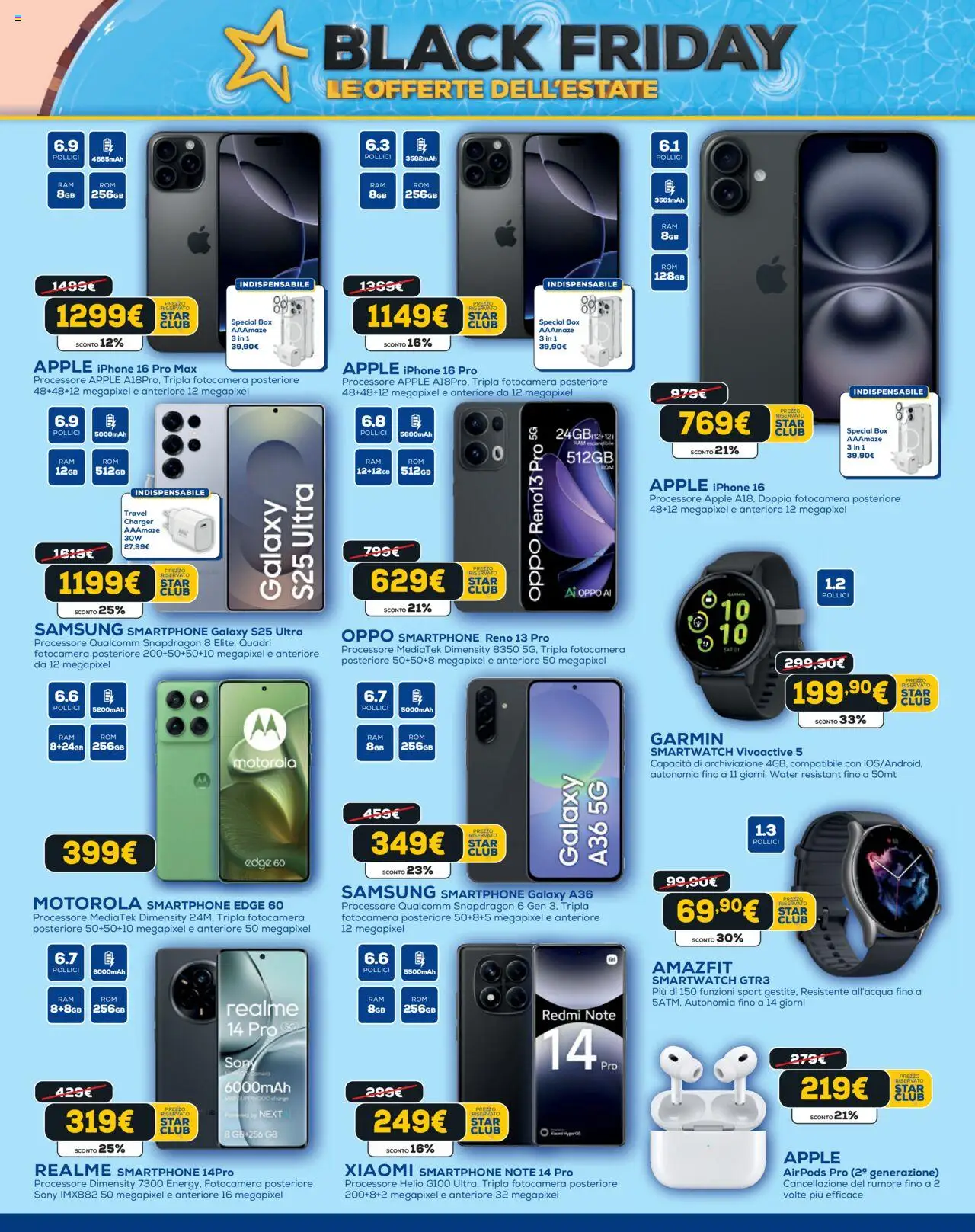 Volantino Euronics del 05.06.2025 | Pagina: 2 | Prodotti: Iphone, Smartphone, Fotocamera, Smartwatch