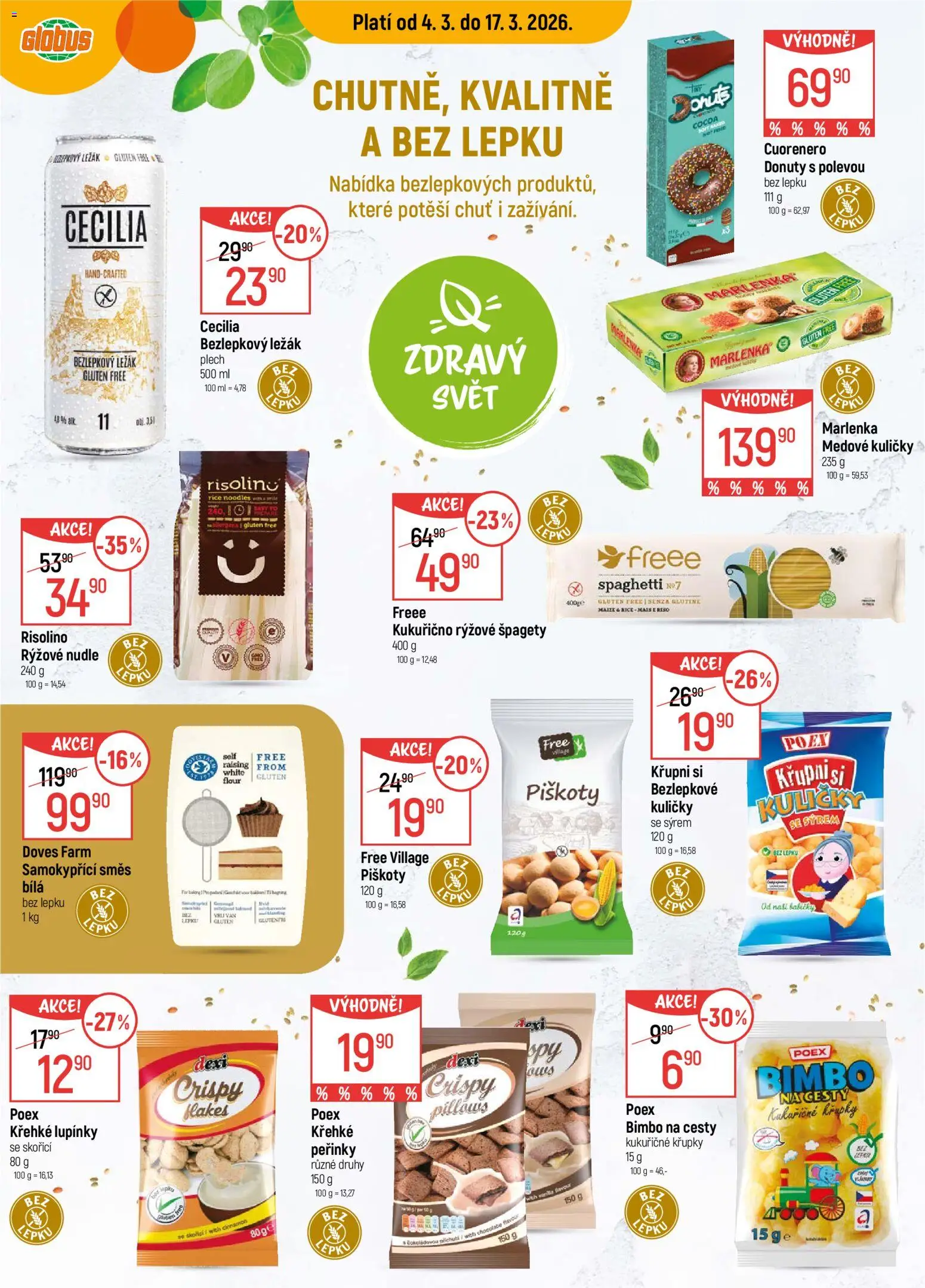 Globus leták - Plzeň od 04.03.2026 | Strana: 15 | Produkty: Špagety, Plech, Křupky, Nudle