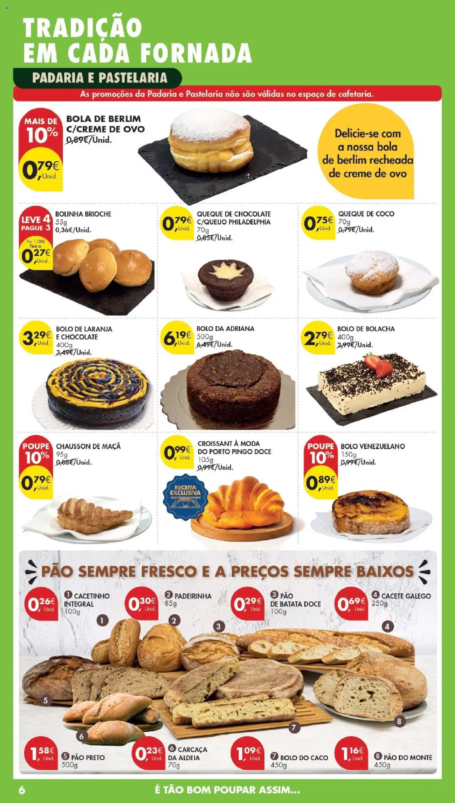 Pingo Doce Poupe Esta Semana Madeira │ válido de 21.04.2026 | Página: 6 | Produtos: Bolo, Queijo, Pão, Creme