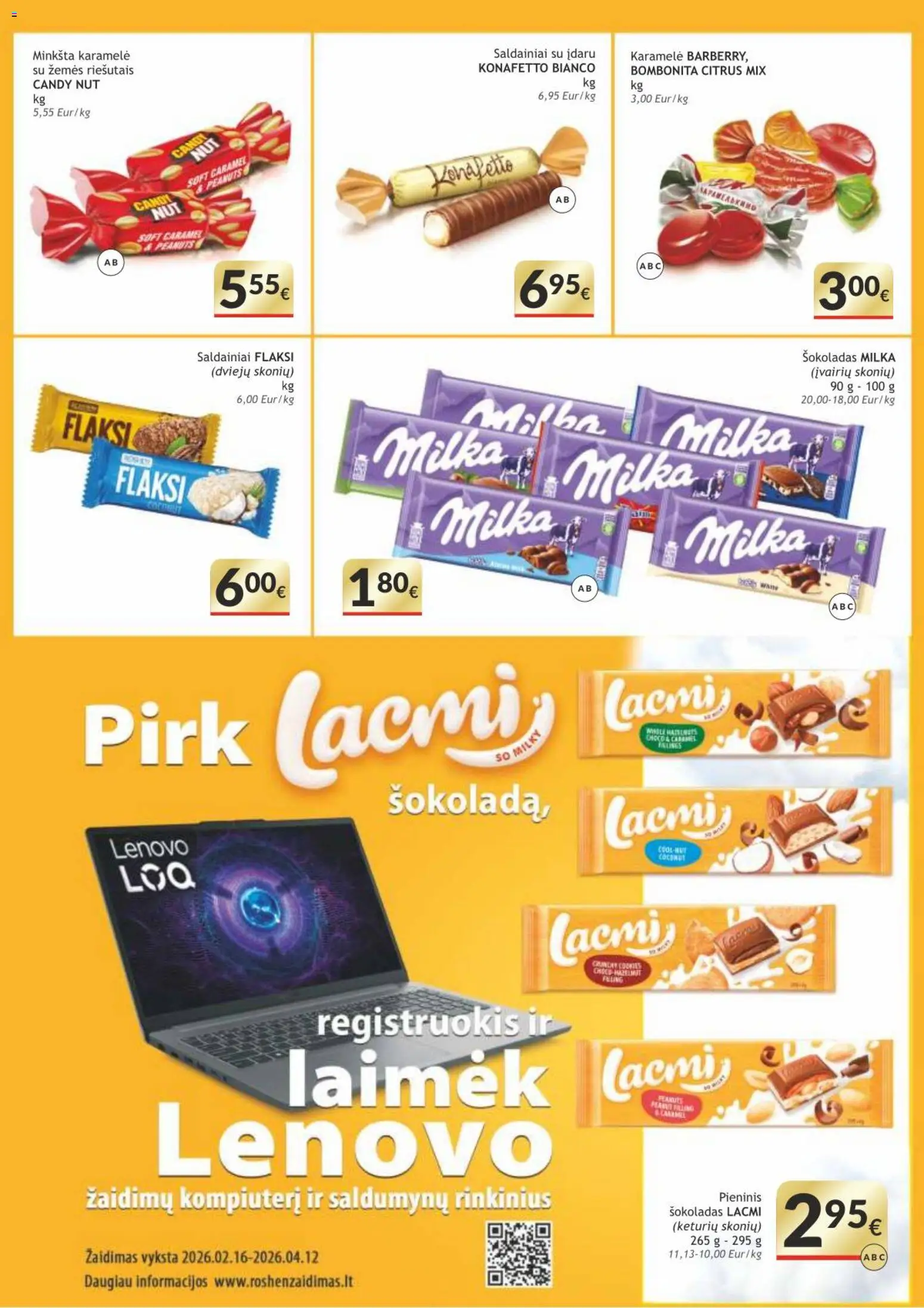 Koops akcijos nuo 16.02.2026 | Puslapis: 7 | Prekių: Žaidimas, Šokoladas, Saldainiai