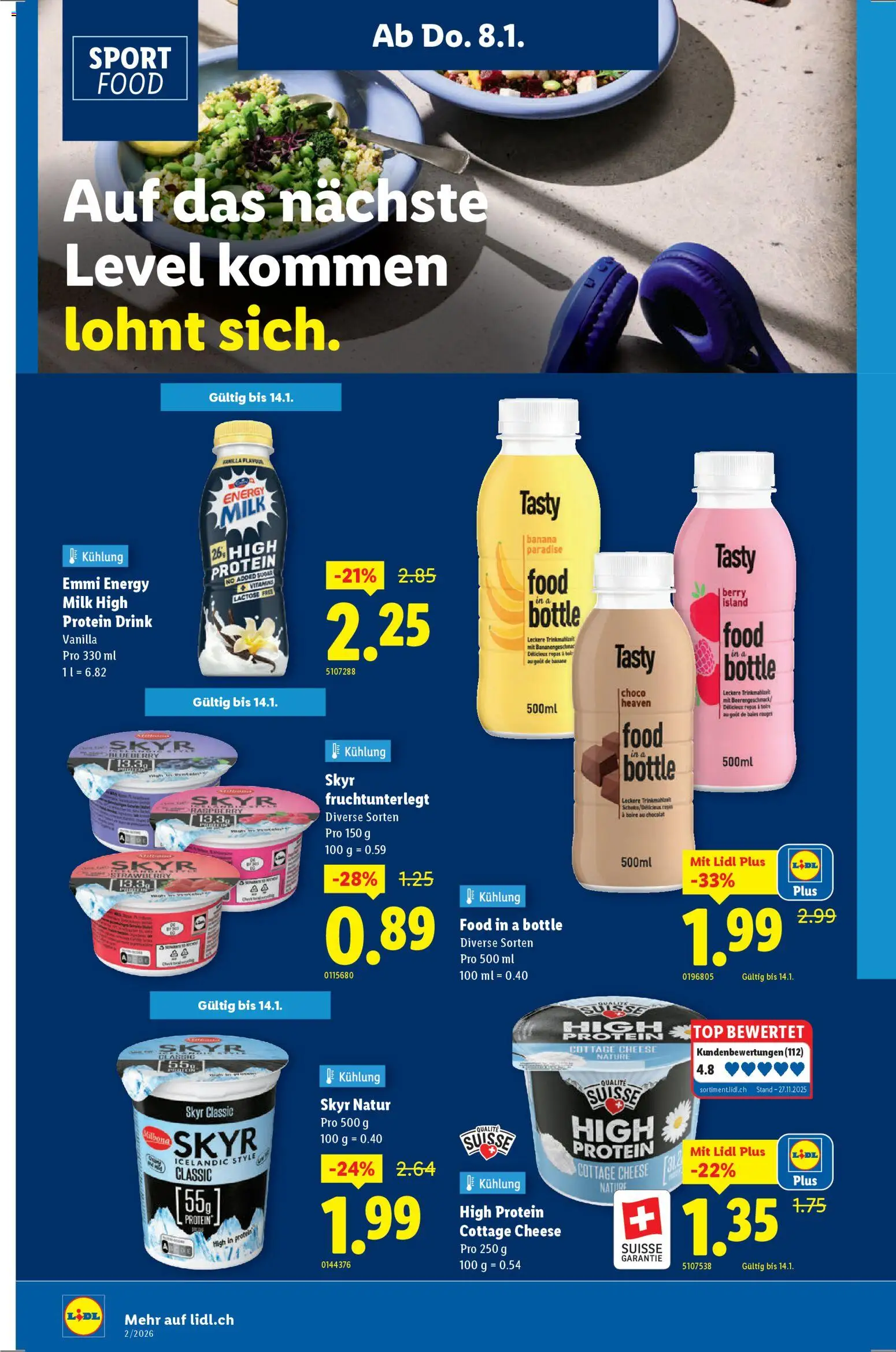 Lidl Aktionen – gültig ab 08.01.2026 | Seite: 14 | Produkte: Top