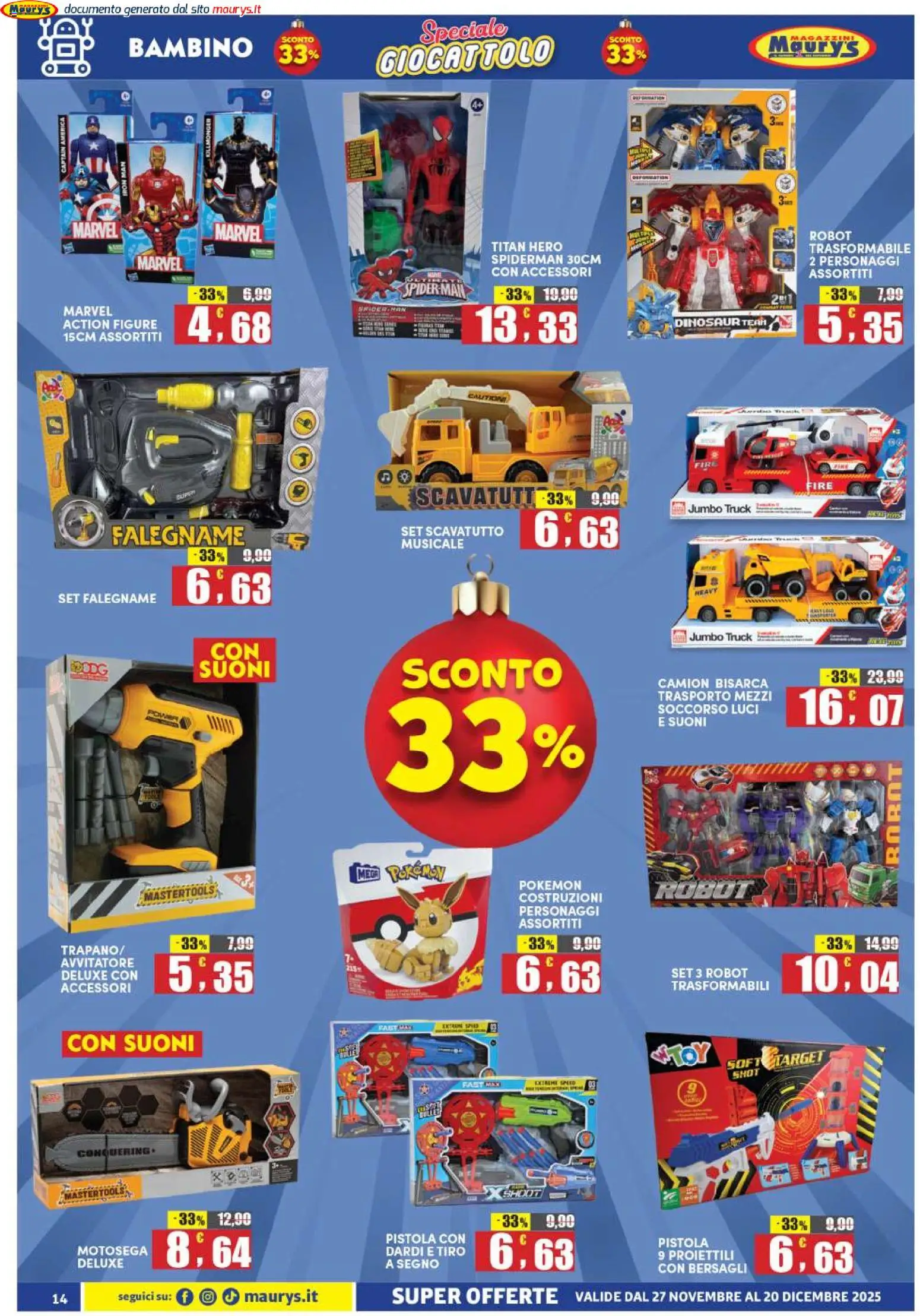 Volantino Maury's del 27.11.2025 | Pagina: 14