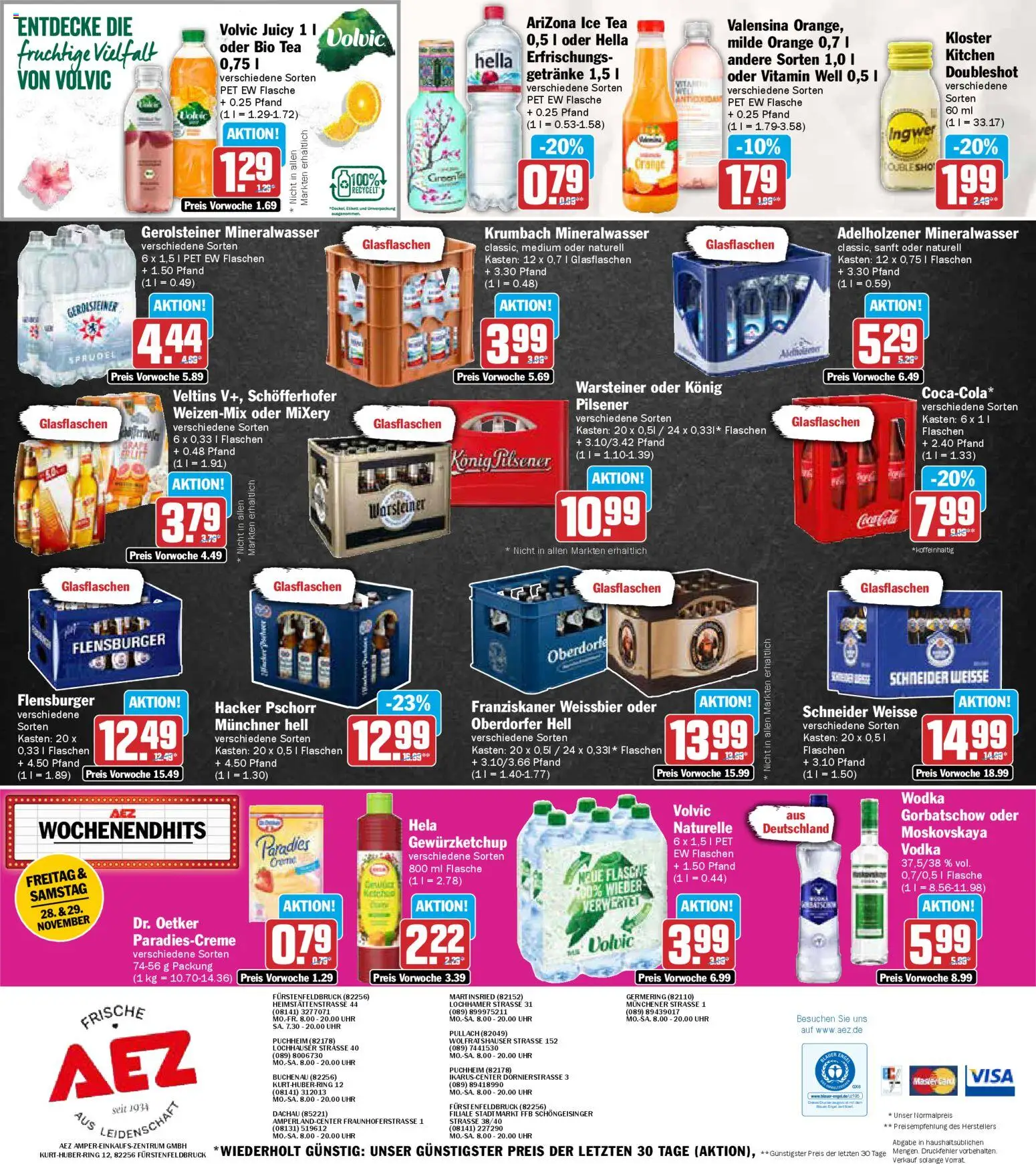 AEZ Prospekt 	 – gültig ab 24.11.2025 | Seite: 16 | Produkte: Valensina, Hella, Mixery, Gerolsteiner