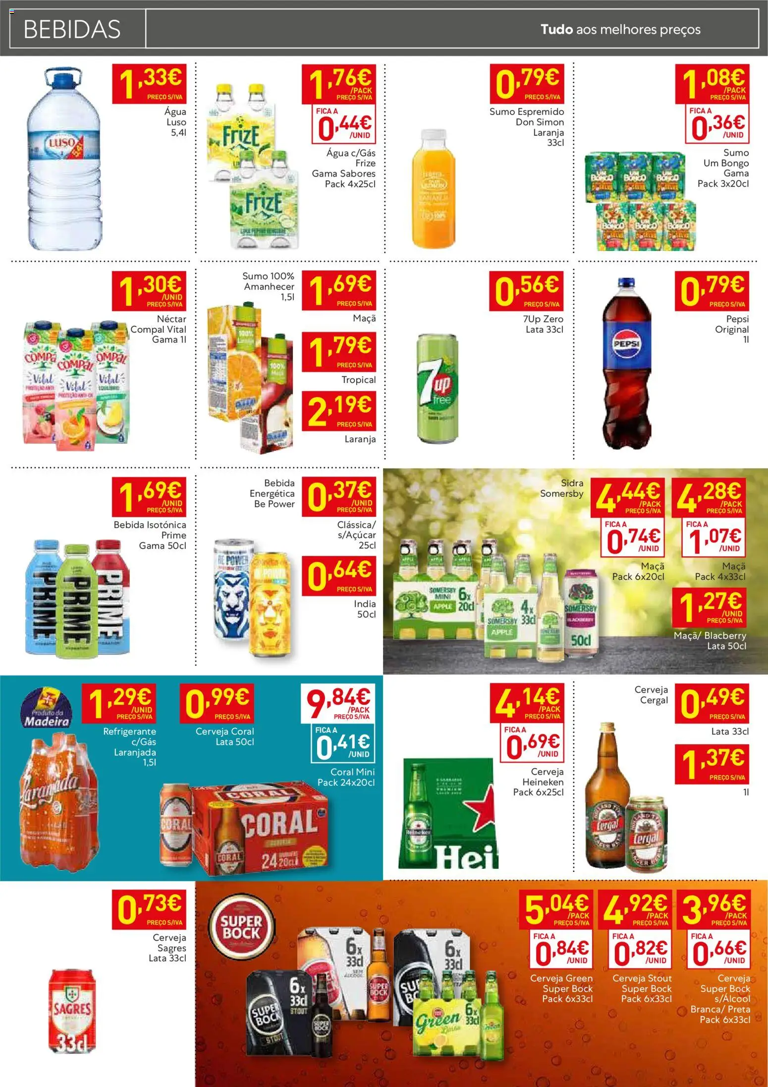 Recheio folheto Madeira │ válido de 13.01.2026 | Página: 10 | Produtos: Agua, Refrigerante, Super bock, Bebida