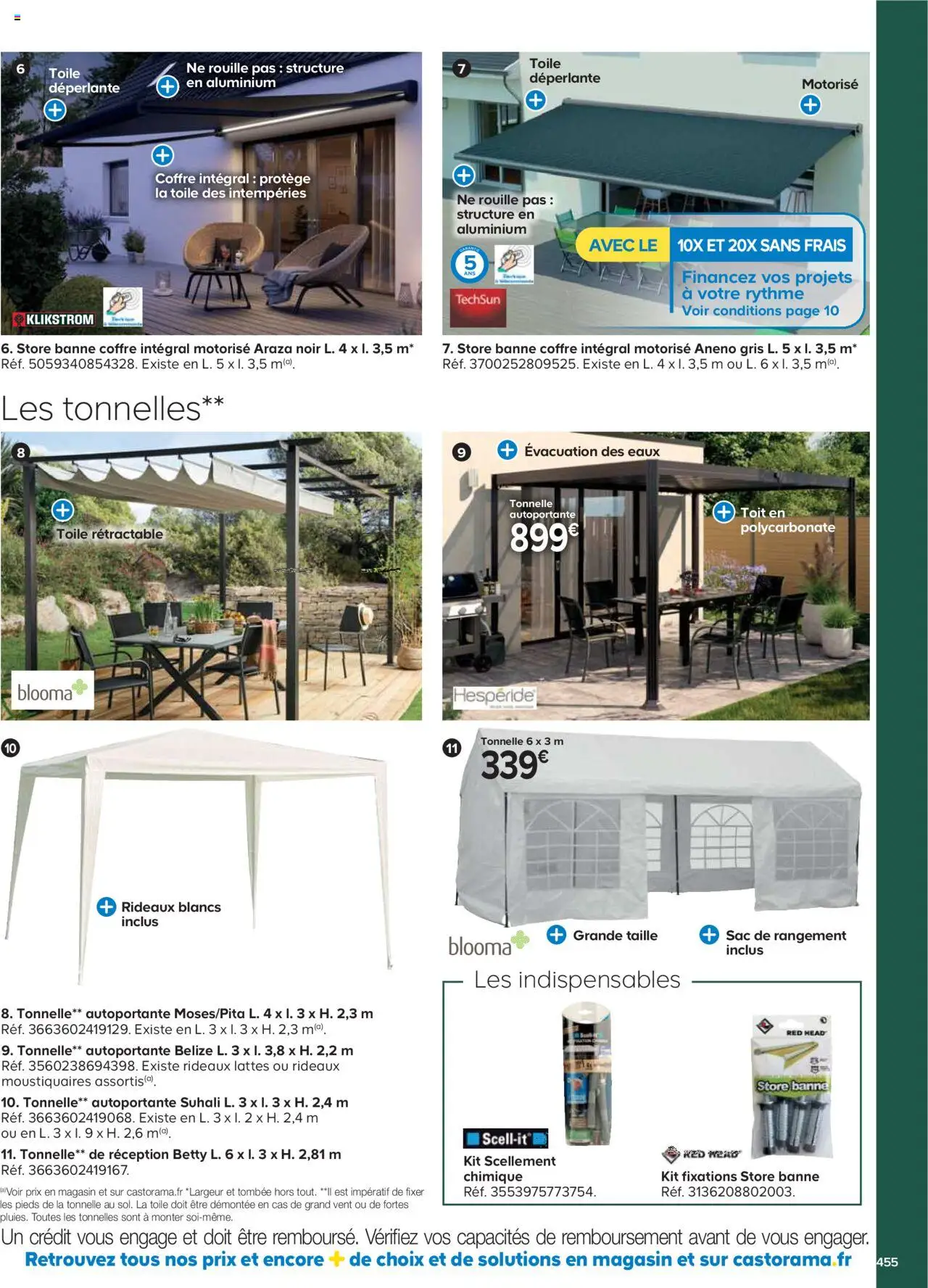 {H1} | Page: 455 | Produits: Sac, Store, Tonnelle