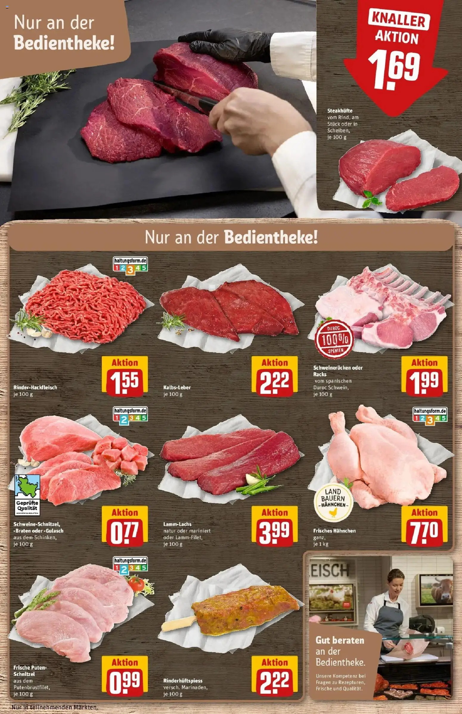 Rewe Prospekt Heikendorf	 – gültig ab 30.03.2026 | Seite: 12 | Produkte: Hahnchen, Kalbsleber, Gulasch, Schweinerucken
