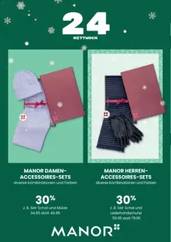 Manor Aktionen Adventskalender ab 01.12.2025 gültig | Seite: 28 | Produkte: Schal