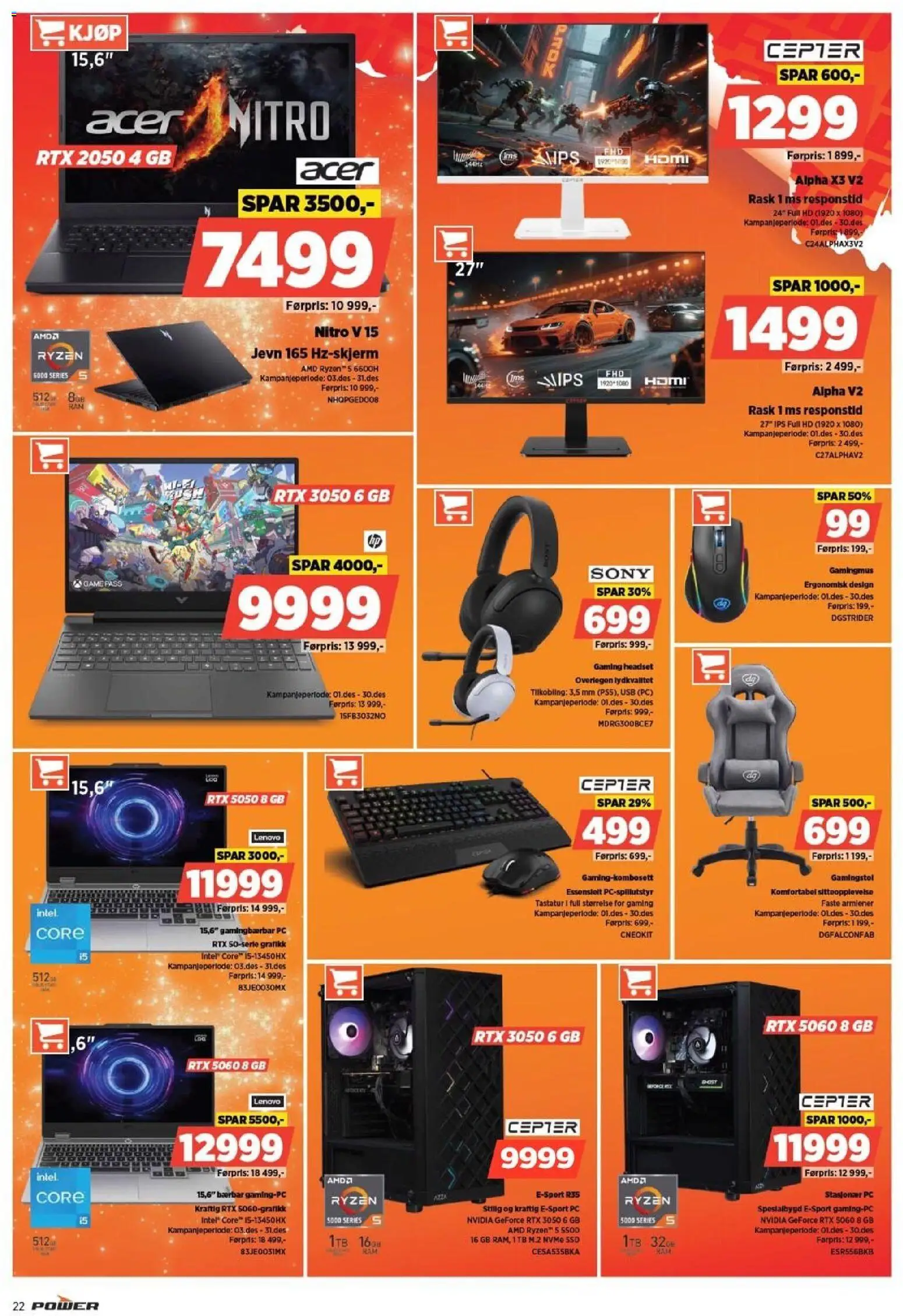 {H1} | Side: 22 | Produkter: Pc, Tastatur, Usb, Суміш дитяча