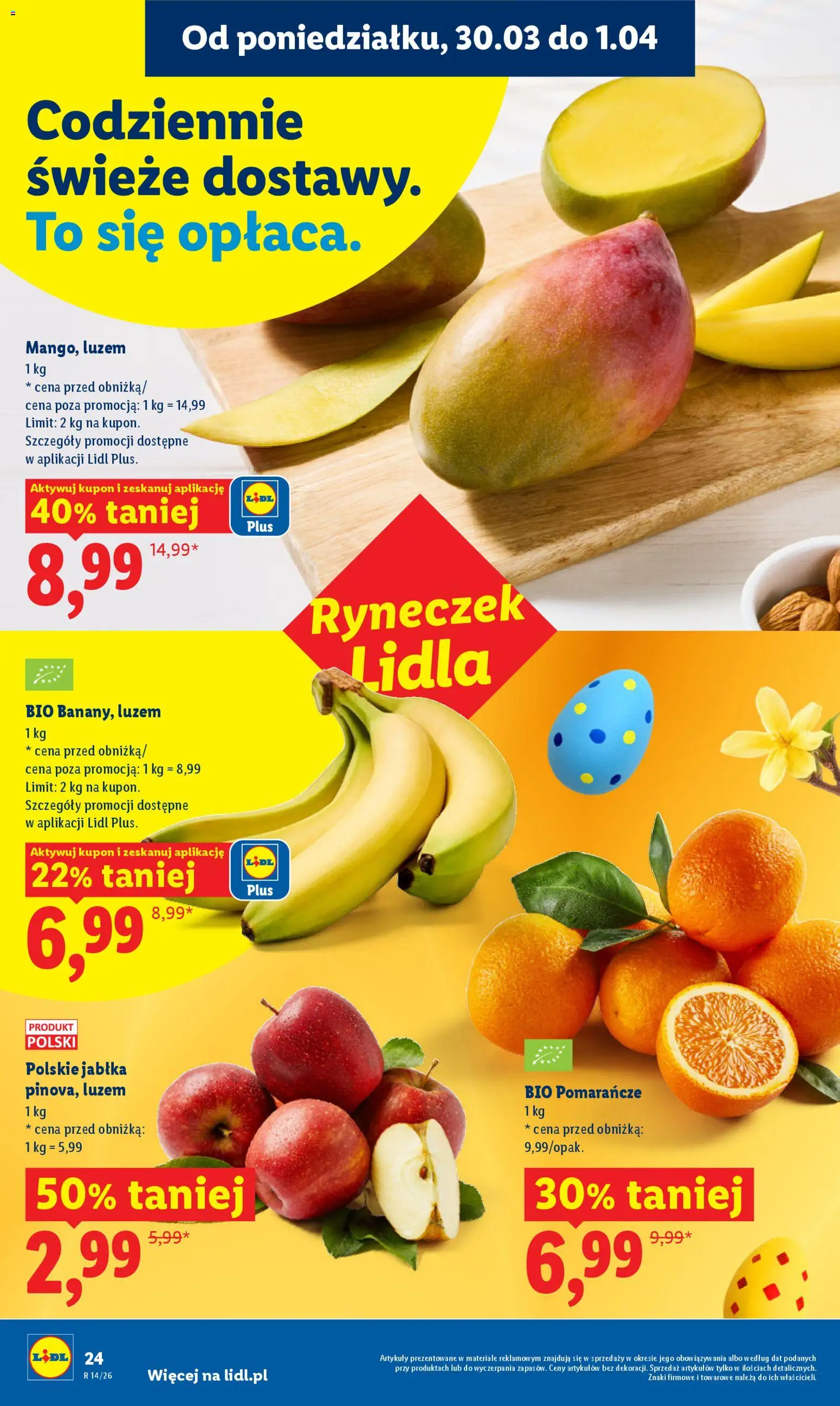 Lidl Polsko leták od 30.03.2026 | Strana: 24 | Produkty: Jablka