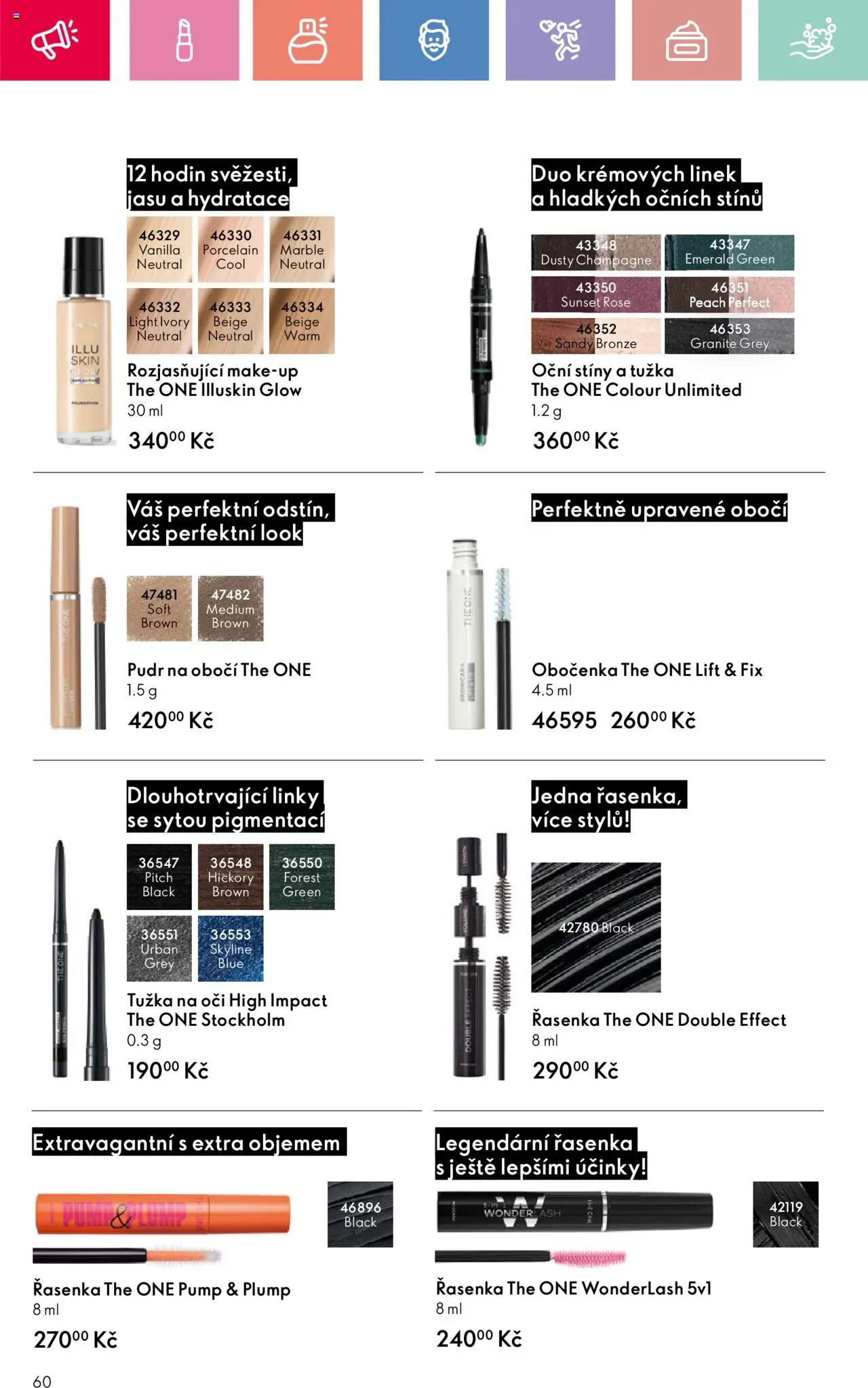 Oriflame katalog č.08/2025 od 25.05.2025 | Strana: 60 | Produkty: Makeup, Champagne, Tužka, Řasenka