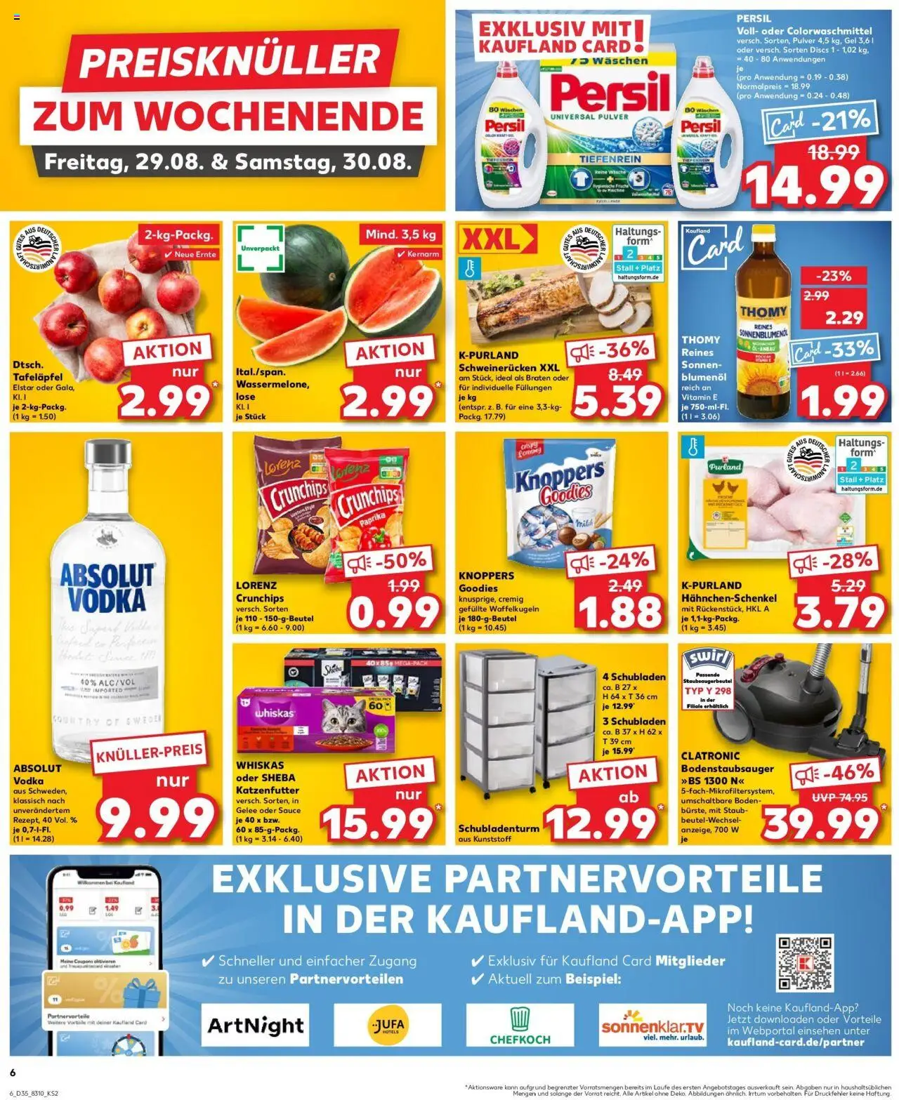 Kaufland prospekt Mayen	 - gültig ab dem 28.08.2025 | Seite: 6 | Produkte: Sonnenblumenol, Wassermelone, Schweinerucken, Chips