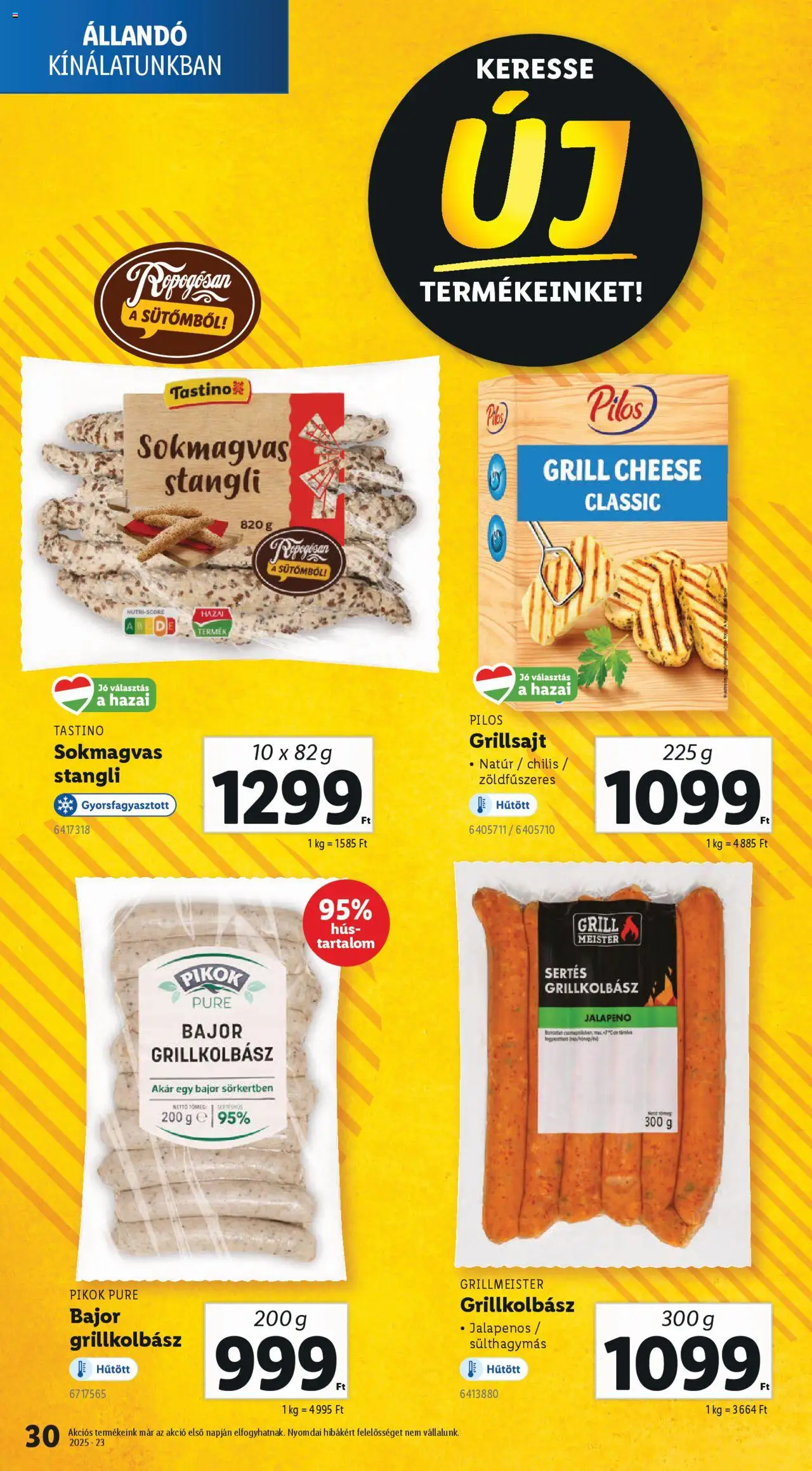 Lidl akciós ujság - amely érvényes a következő dátumtól: 05.06.2025 | Oldal: 30 | Termékek: Jalapenos, Grillkolbász, Hús, Sertéshús