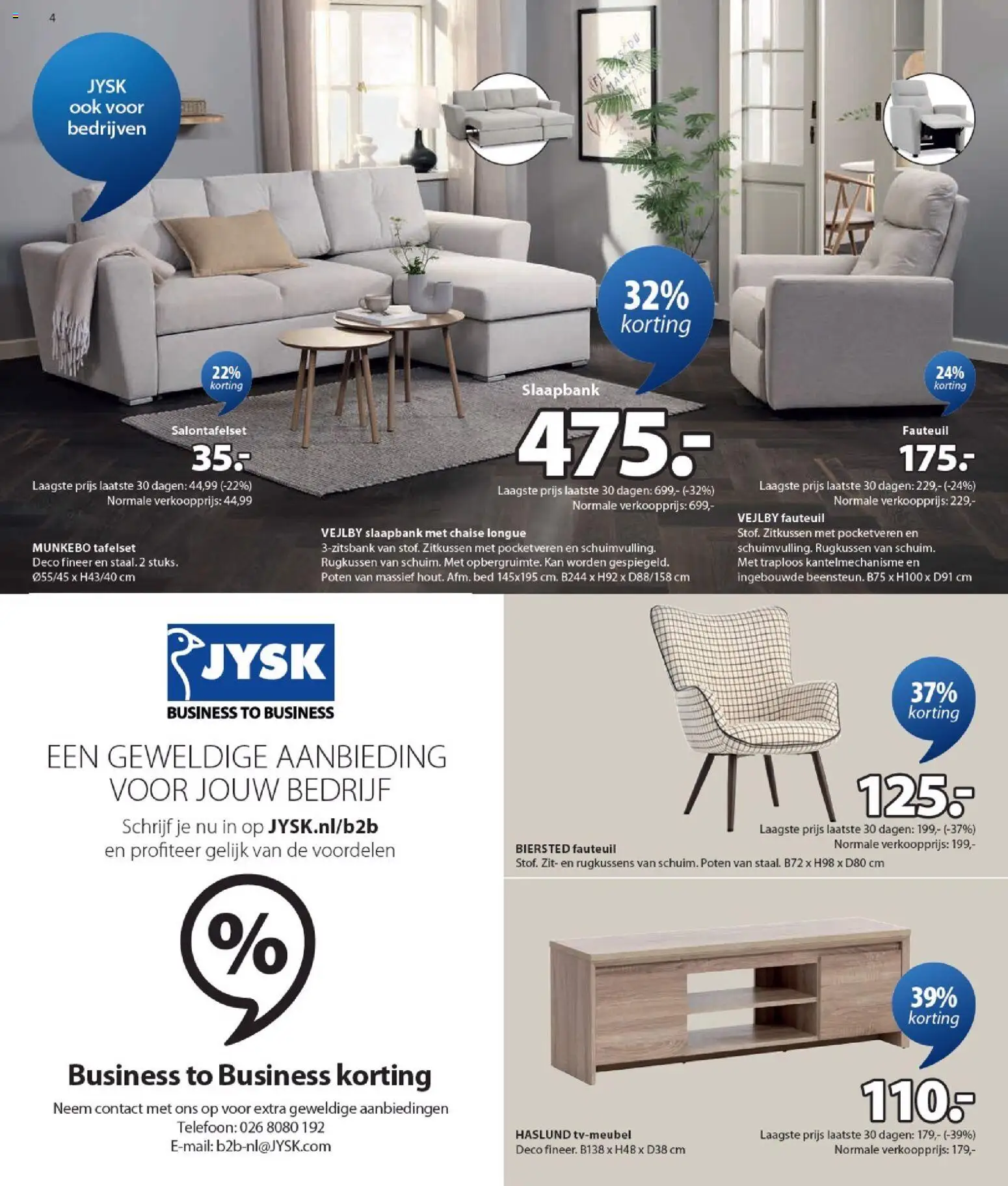 {H1} | Pagina: 4 | Producten: Kan, Telefoon, Bed, Fauteuil