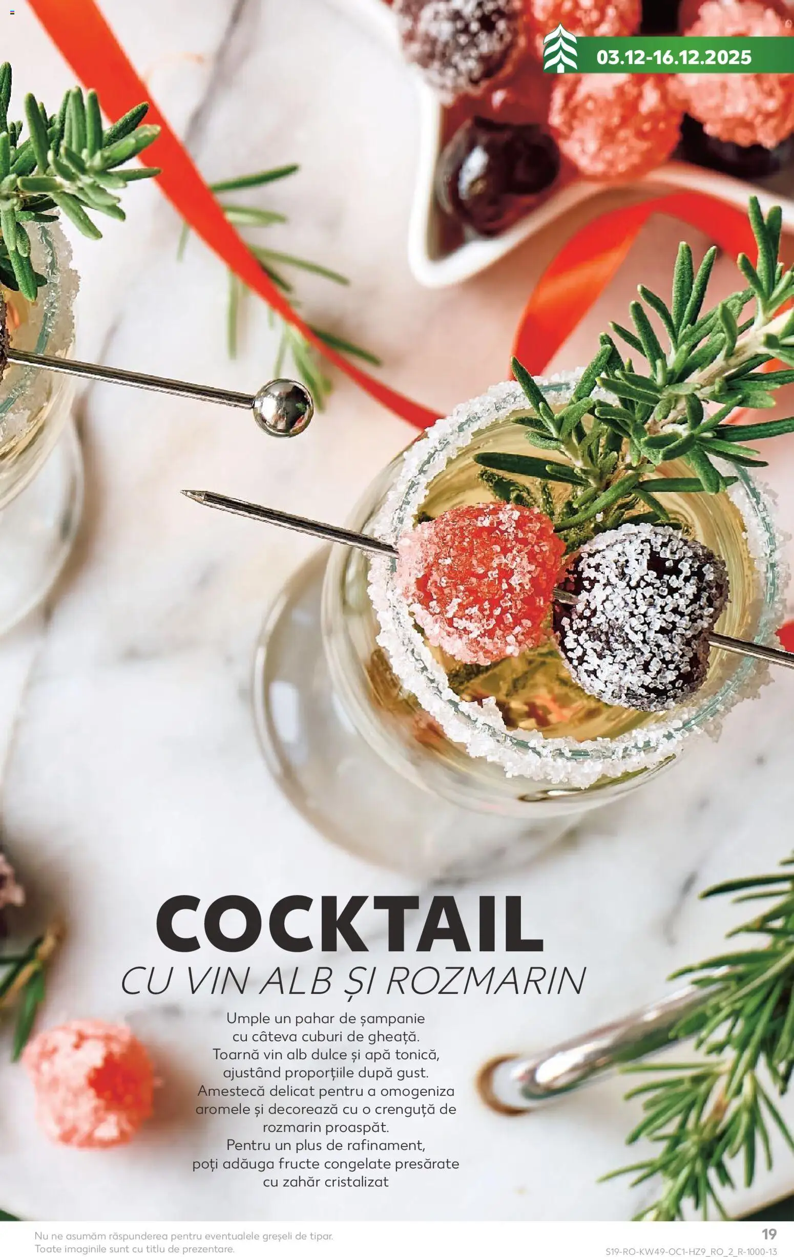 Noul catalog Kaufland – valabil de la 03.12.2025 | Pagină: 19 | Produse: Vin, Cocktail, Apă, Fructe