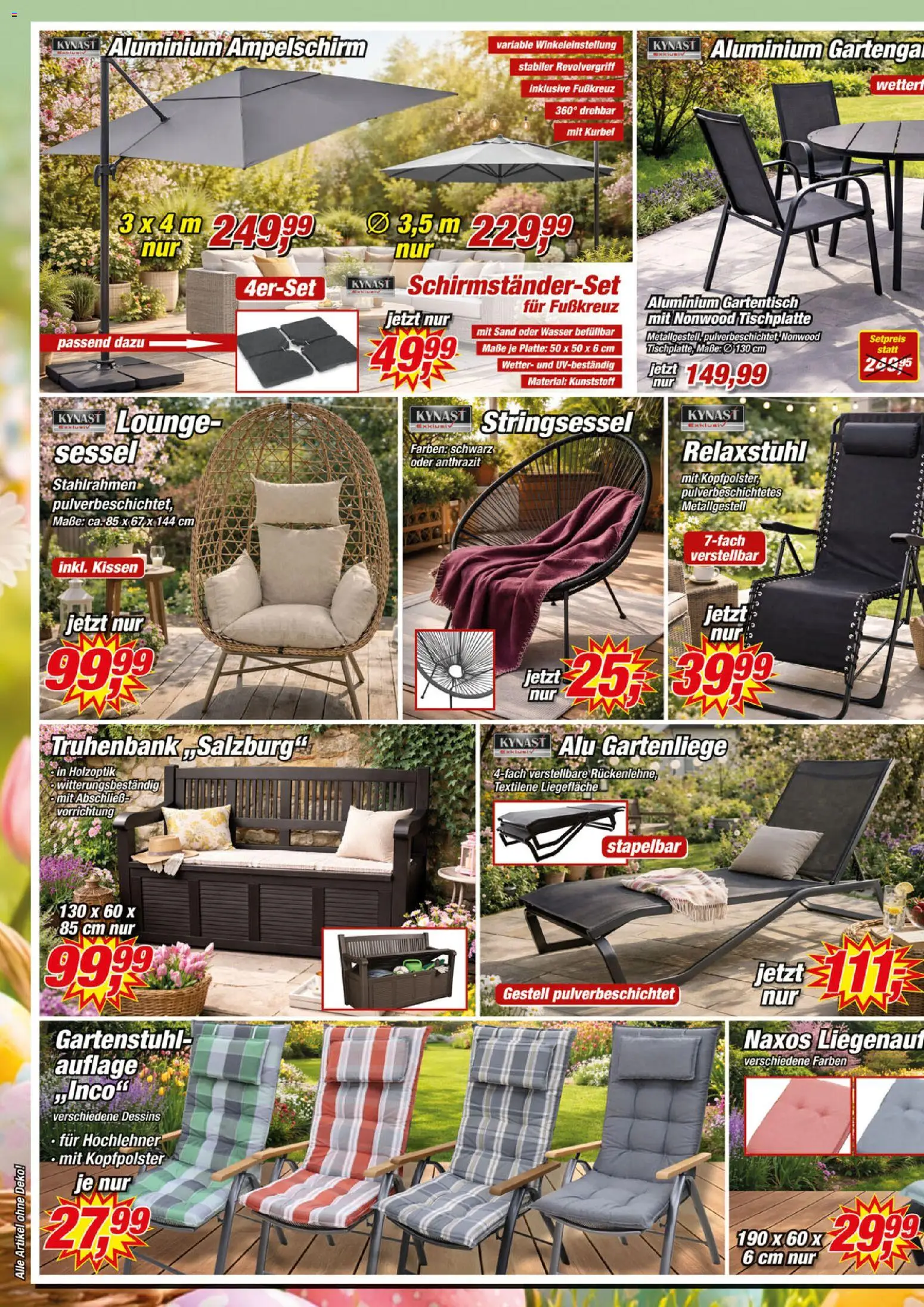 Posten Börse Prospekt 	 – gültig ab 28.03.2026 | Seite: 2 | Produkte: Kissen, Sessel, Kopfpolster, Wasser