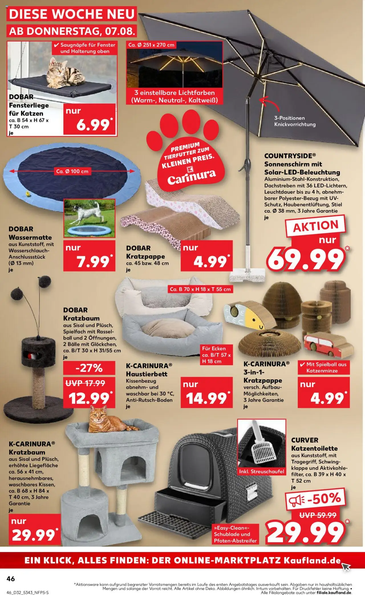 Kaufland prospekt Speyer	 - gültig ab dem 07.08.2025 | Seite: 46 | Produkte: Box, Sonnenschirm