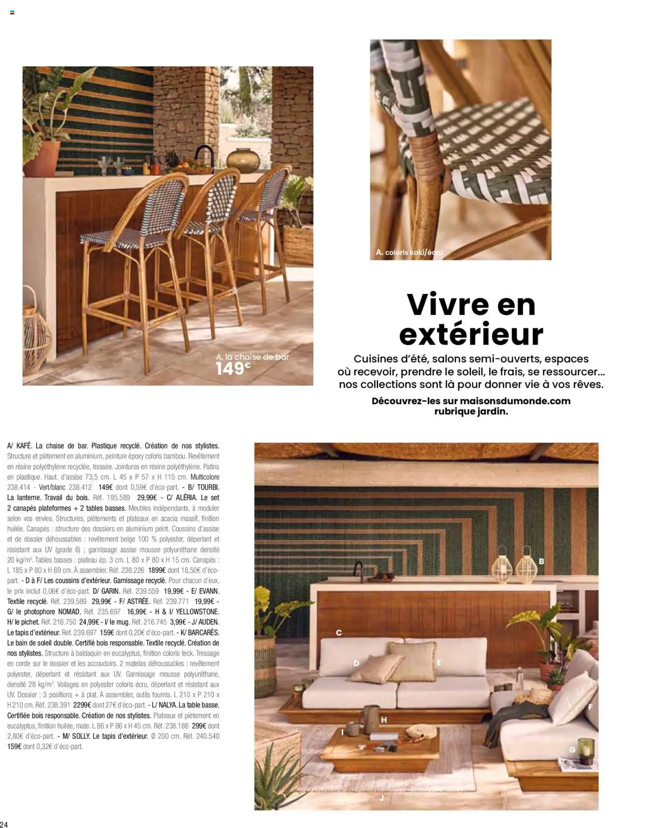 {H1} | Page: 26 | Produits: Plateau, Matelas, Chaise, Tapis