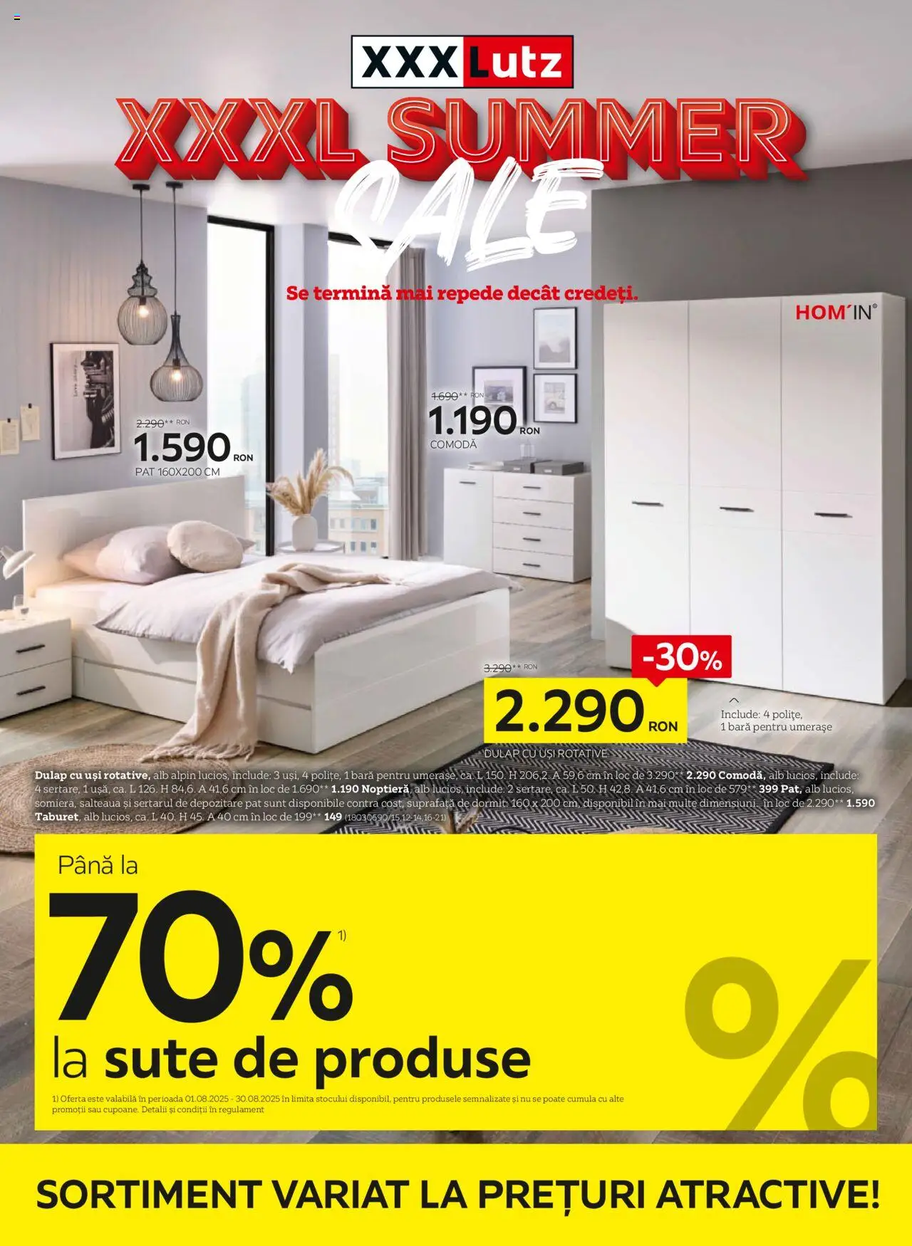 Catalog XXXLutz – valabil de la 01.08.2025 | Pagină: 1 | Produse: Pat, Comodă