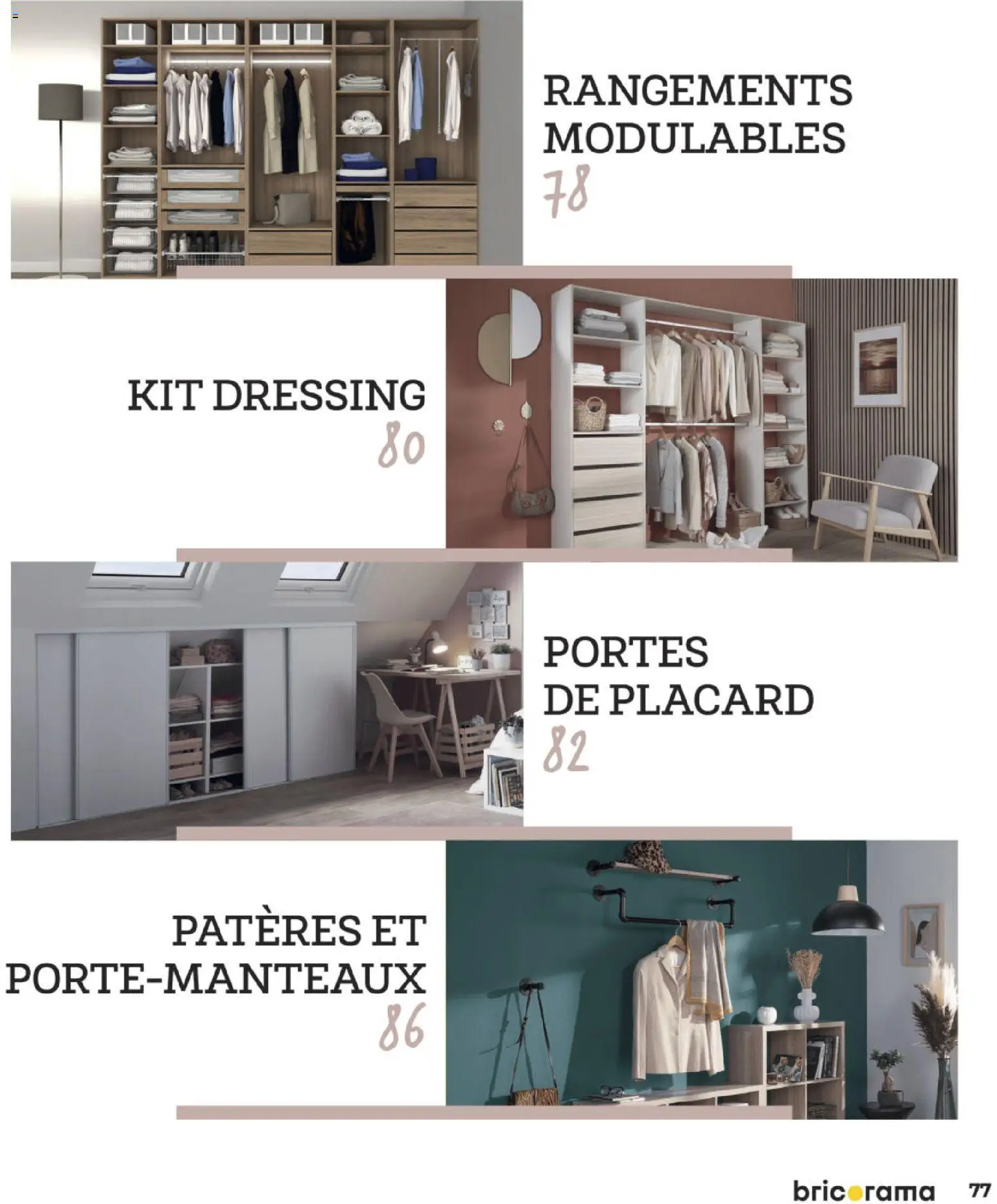 {H1} | Page: 77 | Produits: Kit dressing, Portes, Dressing