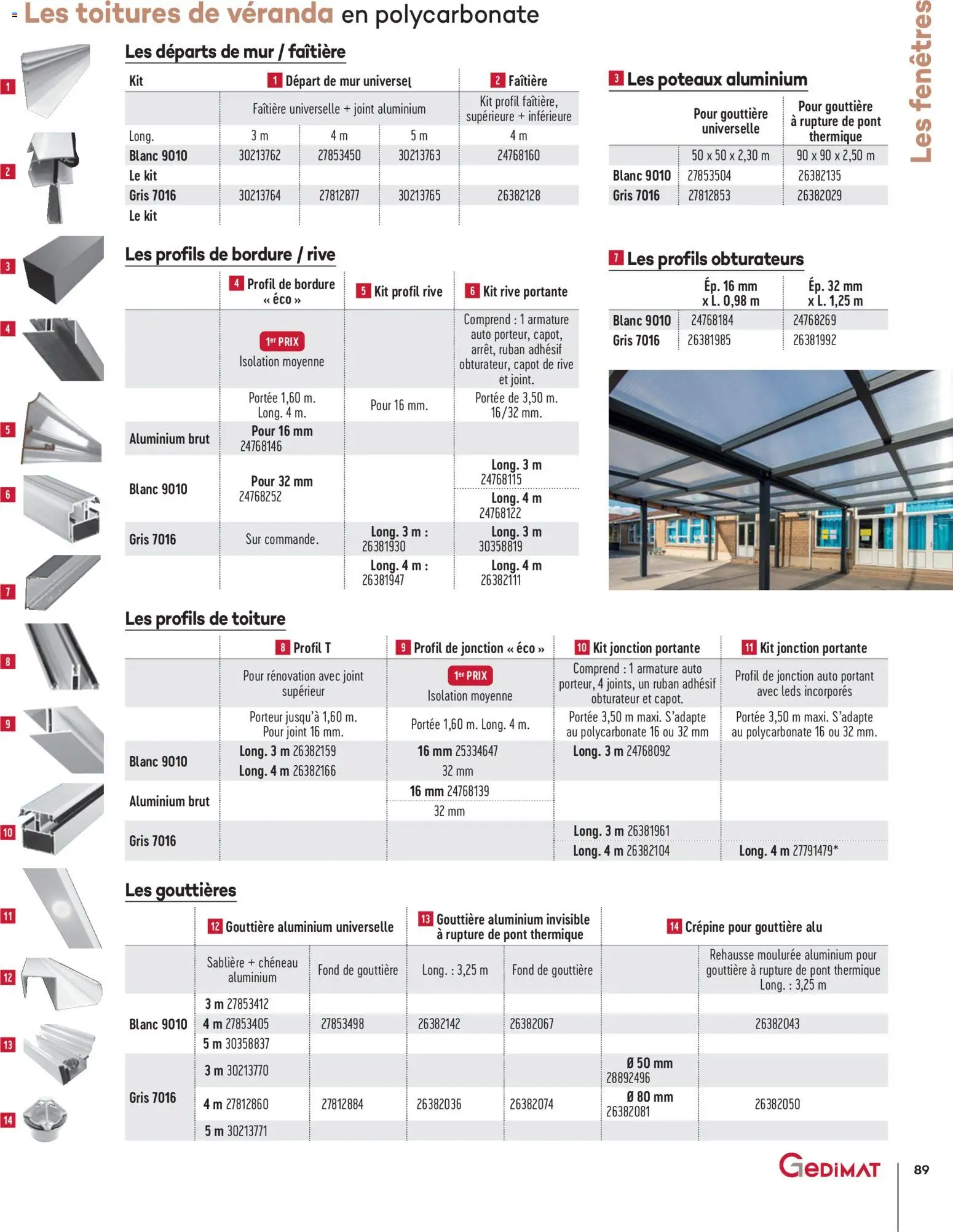 {H1} | Page: 89 | Produits: Gouttière