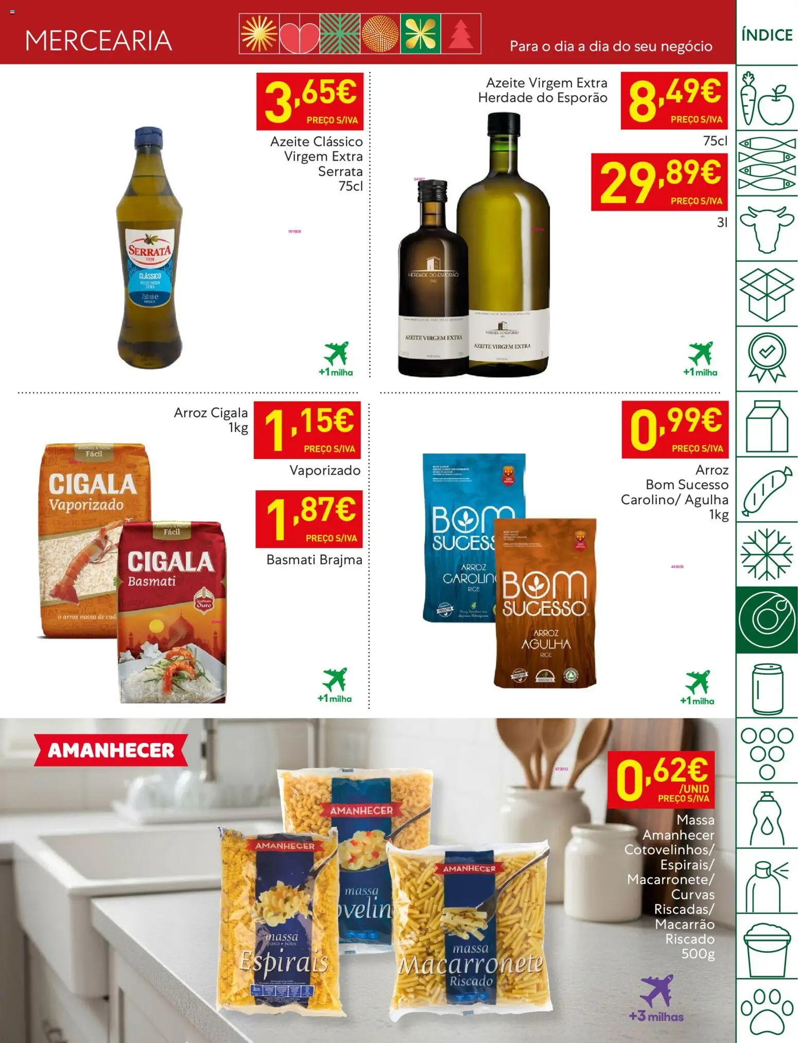 Recheio folheto │ válido de 25.12.2025 | Página: 19 | Produtos: Azeite, Arroz, Macarrão, Massa