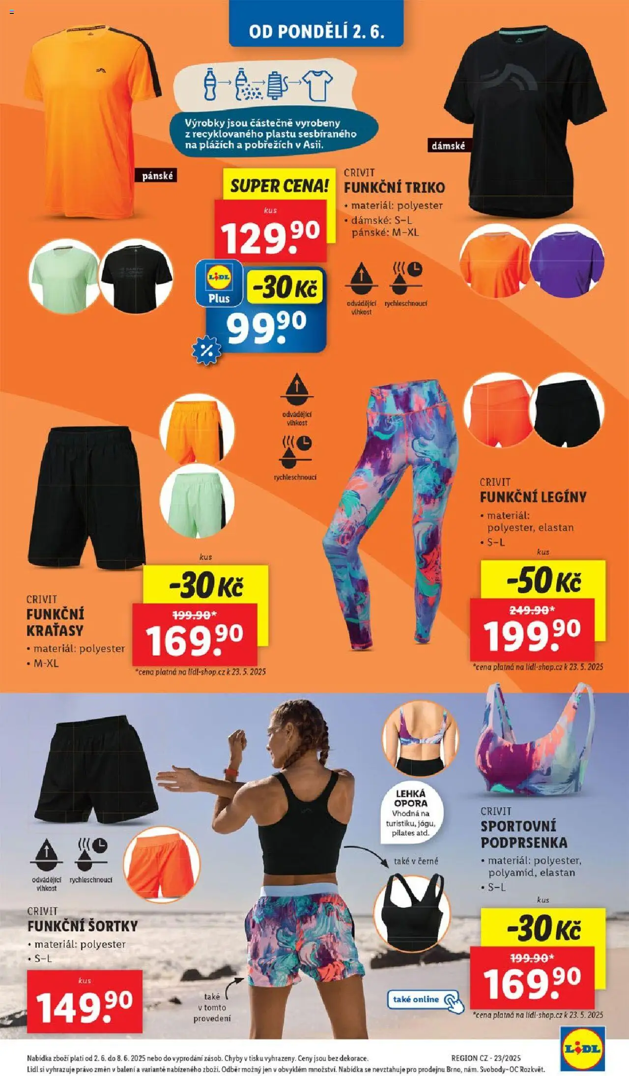 Lidl leták od 02.06.2025 | Strana: 41 | Produkty: Podprsenka, Legíny, Funkční triko, Sportovní podprsenka