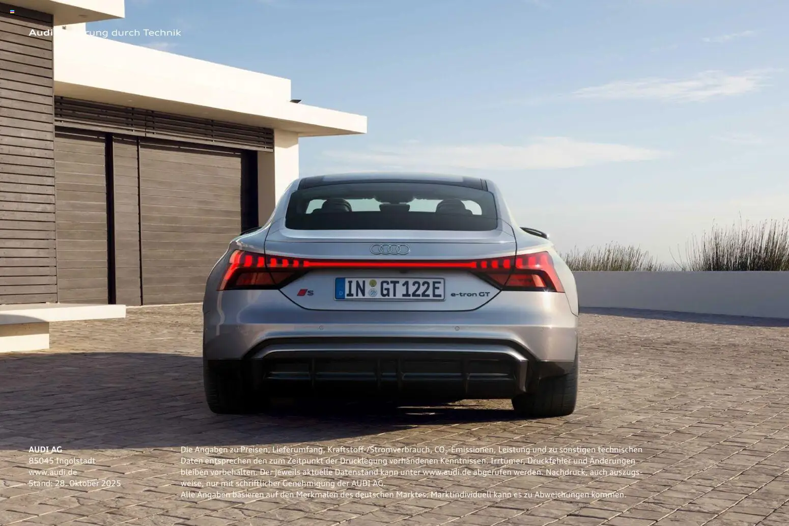 Audi e-tron GT – gültig ab 28.10.2025 | Seite: 118