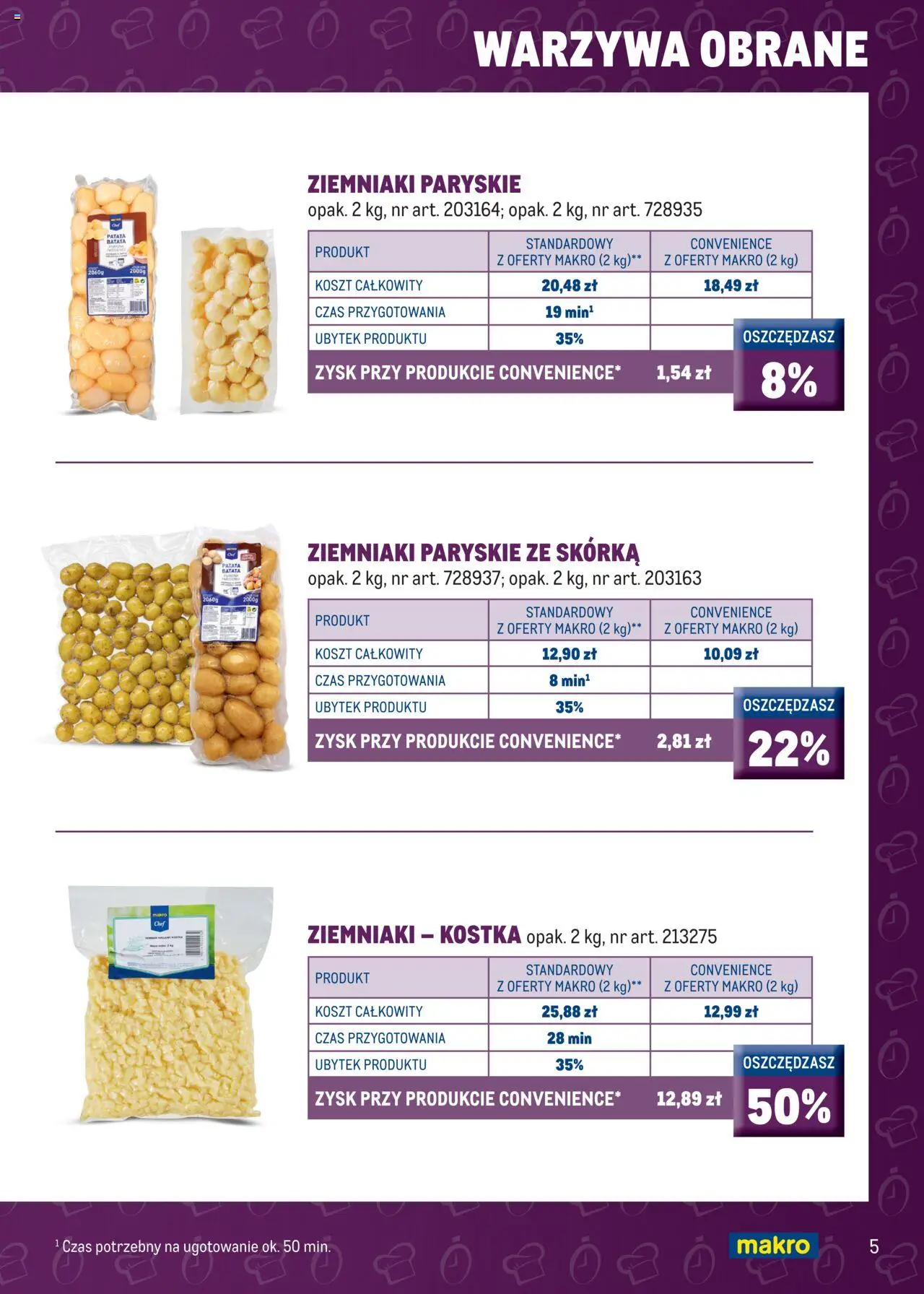 Makro Gazetka - Smart Chef od 12.02.2025 | Strona: 5 | Produkty: Ziemniaki, Warzywa