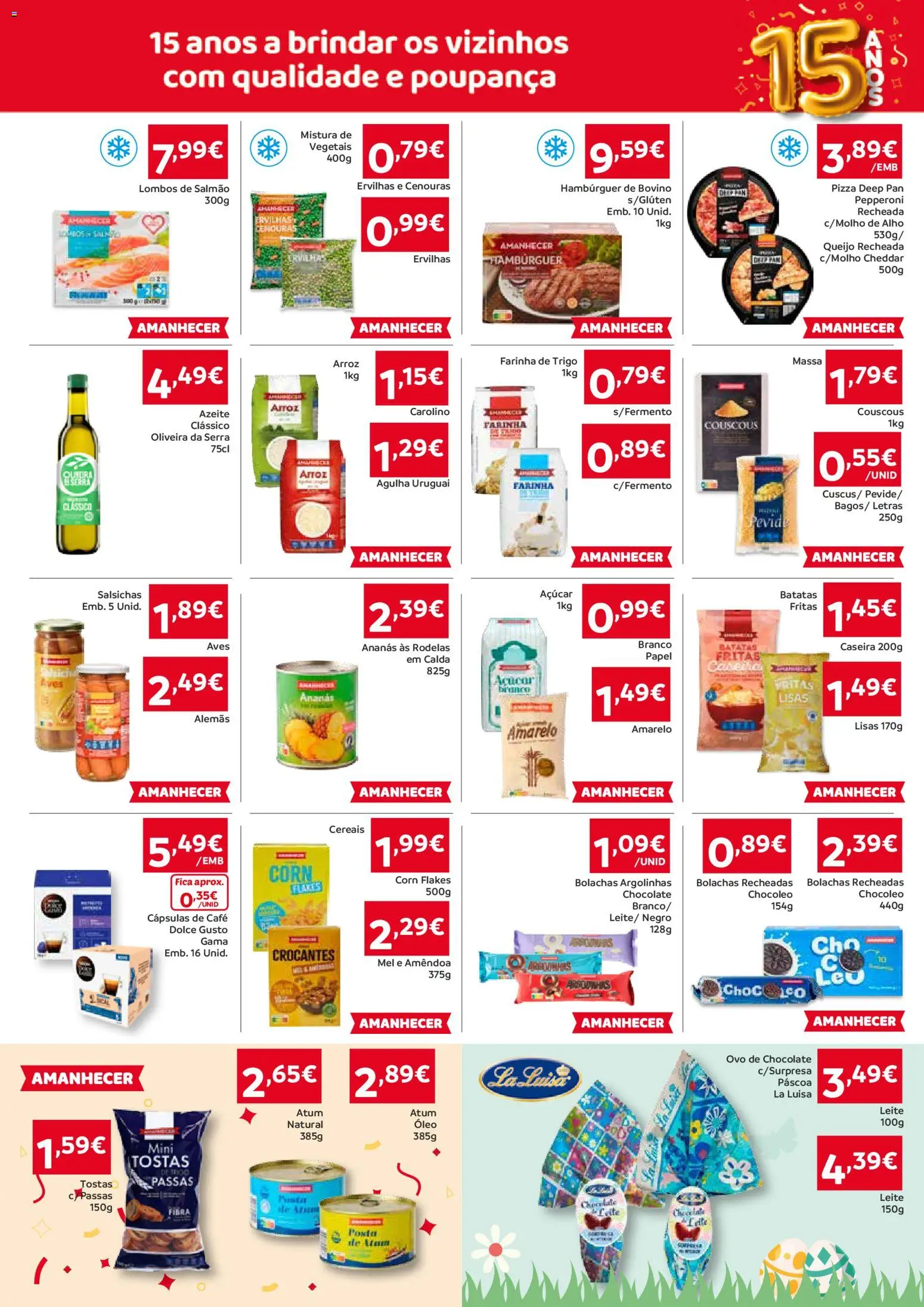 Amanhecer Folheto Madeira │ válido de 12.03.2026 | Página: 3 | Produtos: Azeite, Farinha de trigo, Salmão, Mel