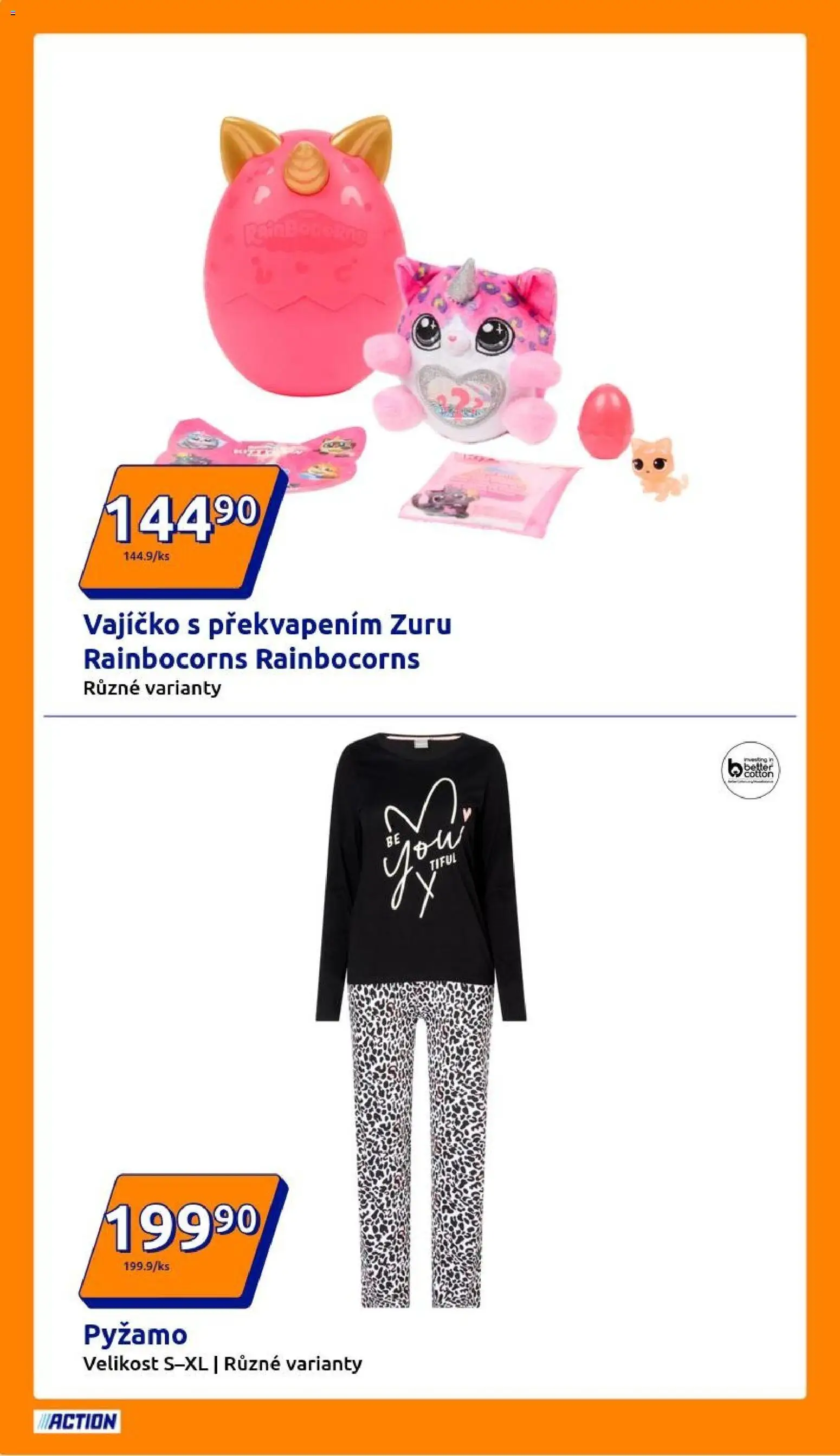 Action leták od 24.12.2025 | Strana: 4 | Produkty: Pyžamo, Rainbocorns