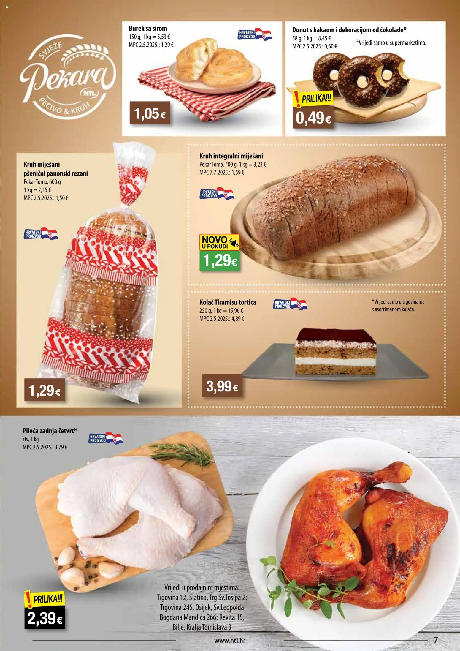NTL katalog | vrijedi od 26.11.2025 | Stranica: 7 | Proizvodi: Kruh, Burek, Pecivo