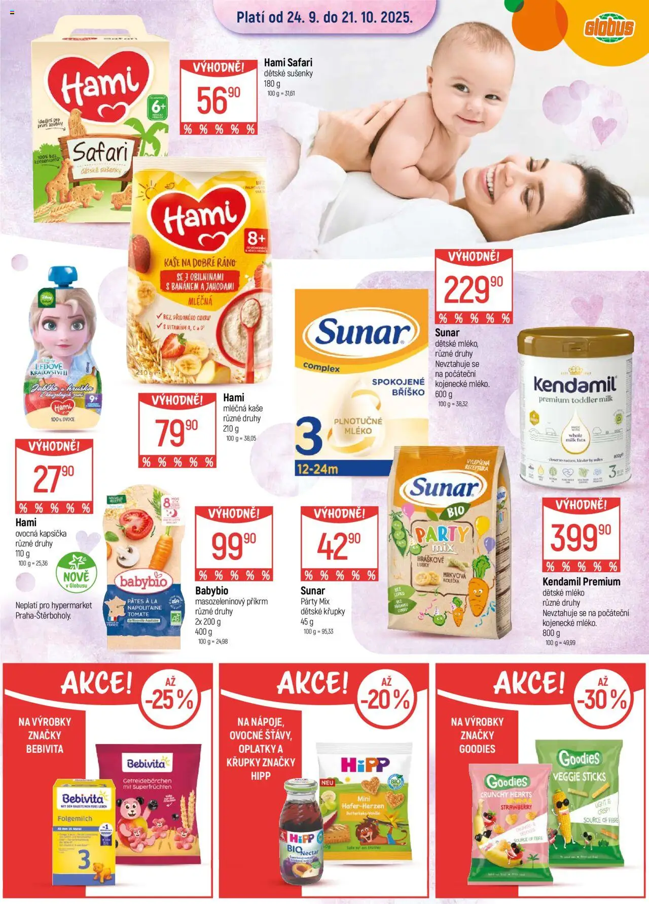 Globus leták - Chomutov od 24.09.2025 | Strana: 2 | Produkty: Ovocná kapsička, Kaše, Kinder, Hami