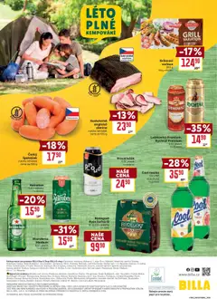 Billa leták - Léto plné grilování od 30.07.2025 | Strana: 30 | Produkty: Heineken, Starobrno, Rýže, Radegast