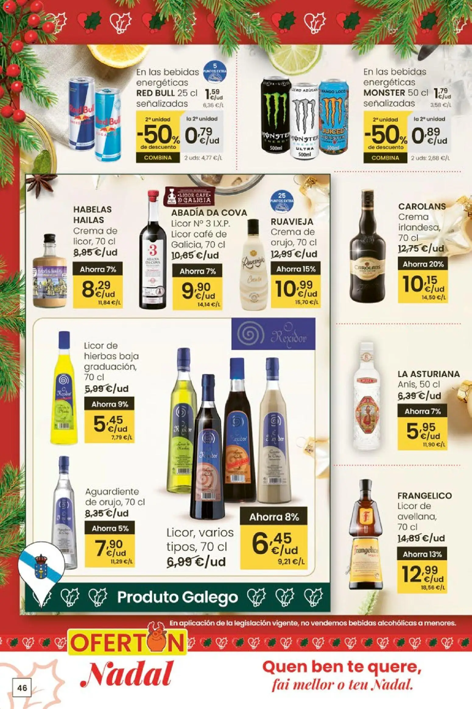Eroski - Center │ válido desde el 27.11.2025 | Página: 46 | Productos: Licor, Café, Crema, Té