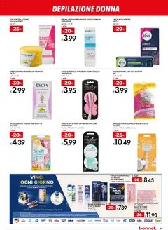 Volantino bennet del 18.09.2025 | Pagina: 11 | Prodotti: Crema, Rasoio, Crema depilatoria, Cocco