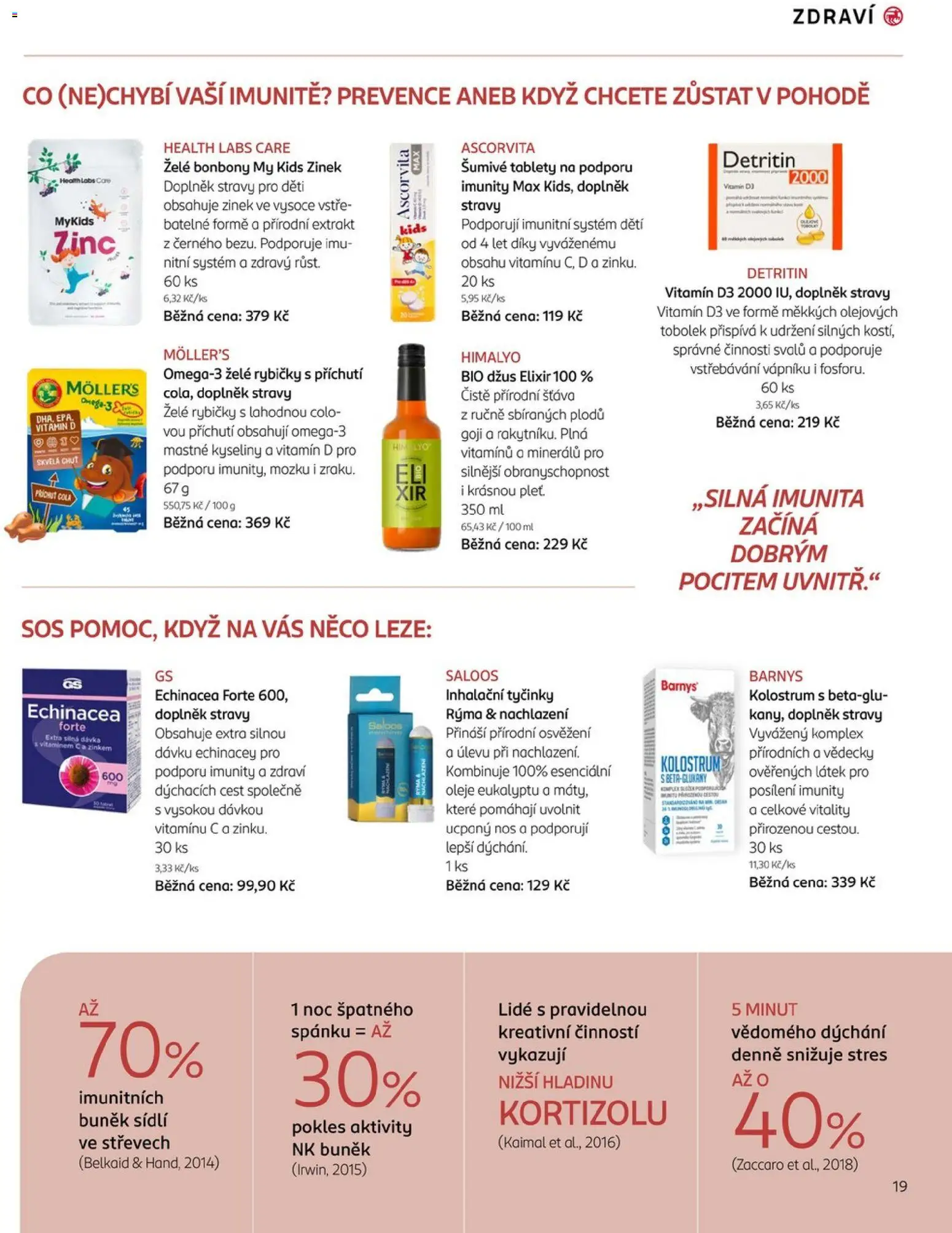 Rossmann magazín - Life Podzim od 10.09.2025 | Strana: 19 | Produkty: Tyčinky, Goji, Vitamin D, Cola