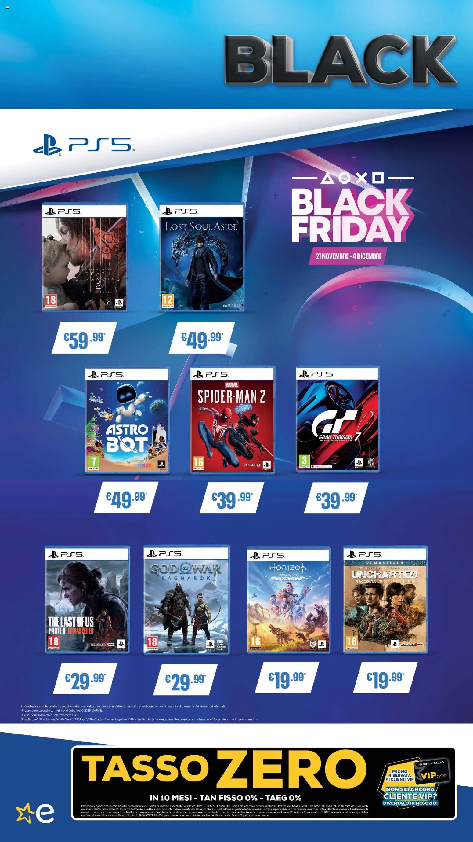 Volantino Euronics del 13.11.2025 | Pagina: 19 | Prodotti: The, Playstation