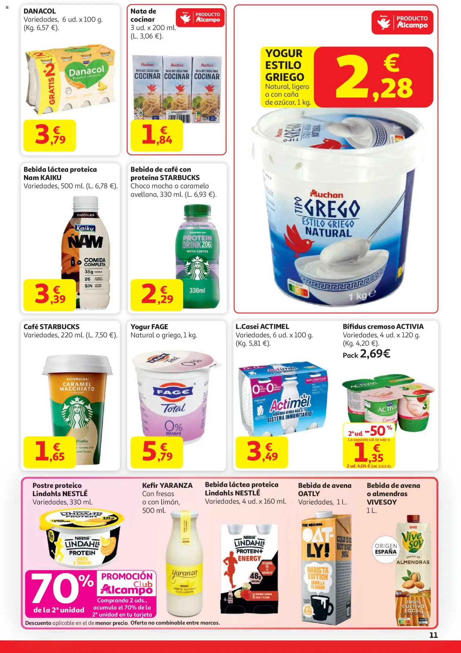 Alcampo - HG Nacional │ válido desde el 15.01.2026 | Página: 11 | Productos: Yogur, Café, Chocolate, Té
