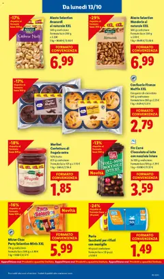 Anteprima del volantino Fin Carré Cioccolato al latte con nocciole intere, 3x 100 g confezione, Formato base 100 g a 1.39 € valido a partire dal 13.10.2025 | Pagina: 13