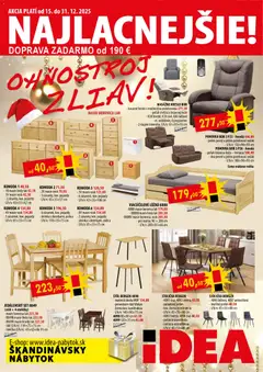 IDEA nábytok leták platný od 15.12.2025