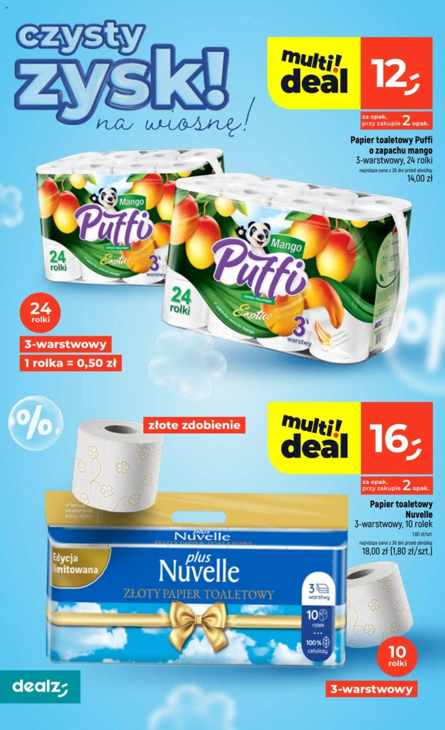 Dealz gazetka - Czysty zysk od 19.03.2026 | Strona: 16 | Produkty: Mango, Papier toaletowy, Rolki