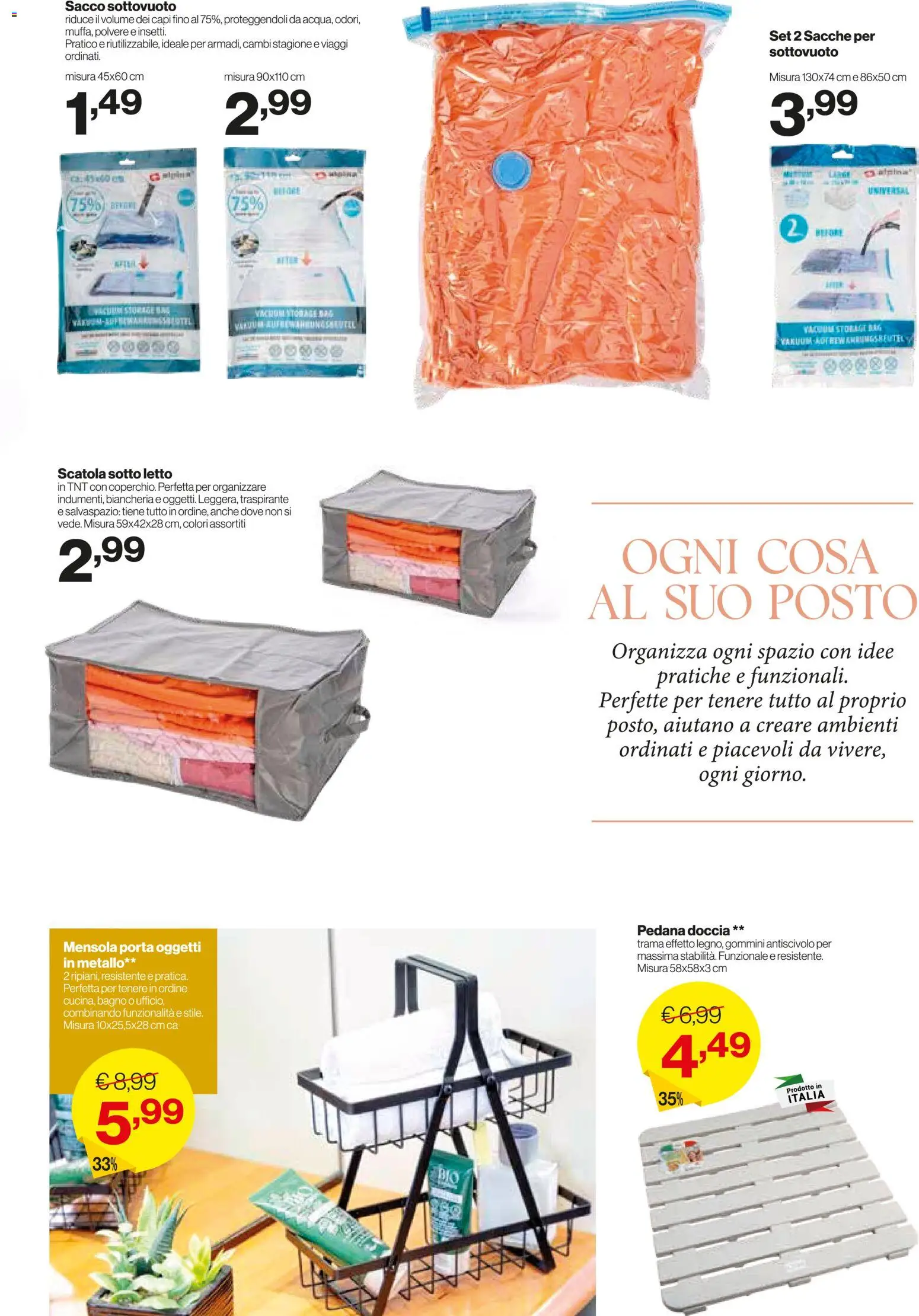 Volantino IN's del 08.04.2026 | Pagina: 19 | Prodotti: Sacco sottovuoto, Letto, Scatola, Bagno