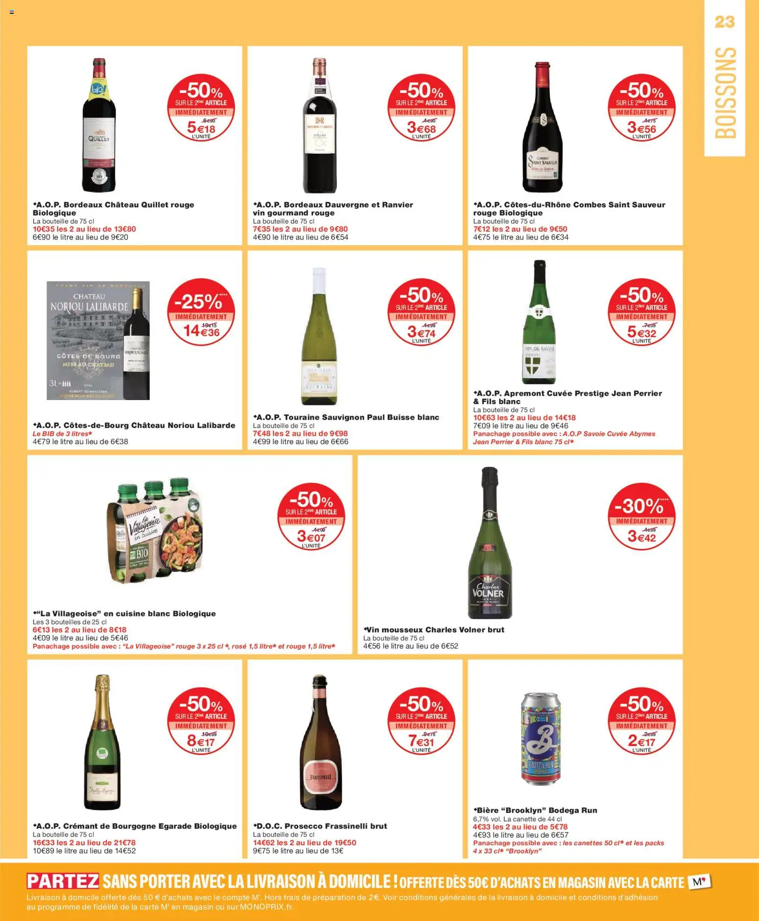 {H1} | Page: 23 | Produits: Crémant de bourgogne, Mousseux, Prosecco, Vin