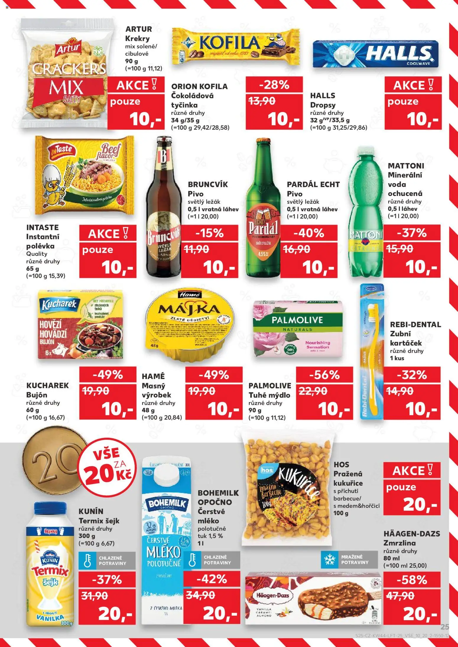 Kaufland leták - Kolín od 29.10.2025 | Strana: 25 | Produkty: Mattoni, Mléko, Zmrzlina, Termix
